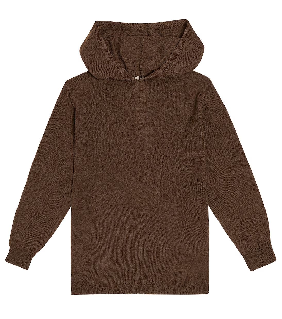 Rick Owens Virgin Wool Sweater Hoodie Shirt