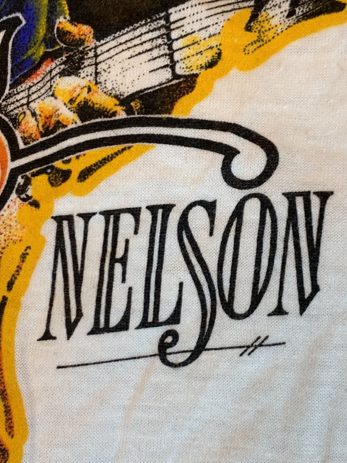 Band Tees × Vintage *RARE* Vintage 1984 Willie Nelson Single Stitch Raglan Shirt Size US M / EU 48-50 / 2 - 4 Thumbnail