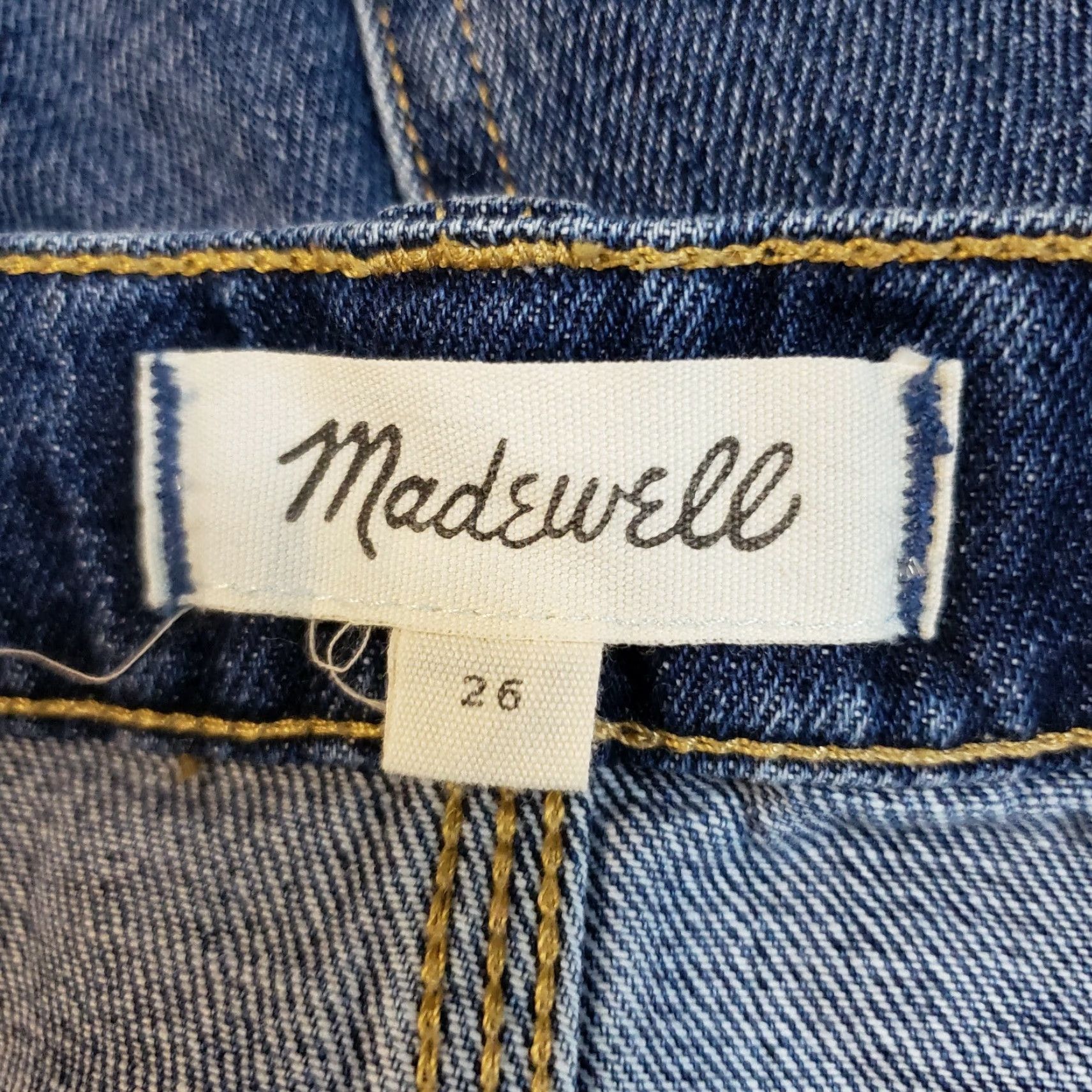 Madewell Madewell Womens Denim Mini Skirt Sz 26 Blue Rigid Straight Short Vintage: No Size 26" / US 2 / IT 38 - 4 Thumbnail