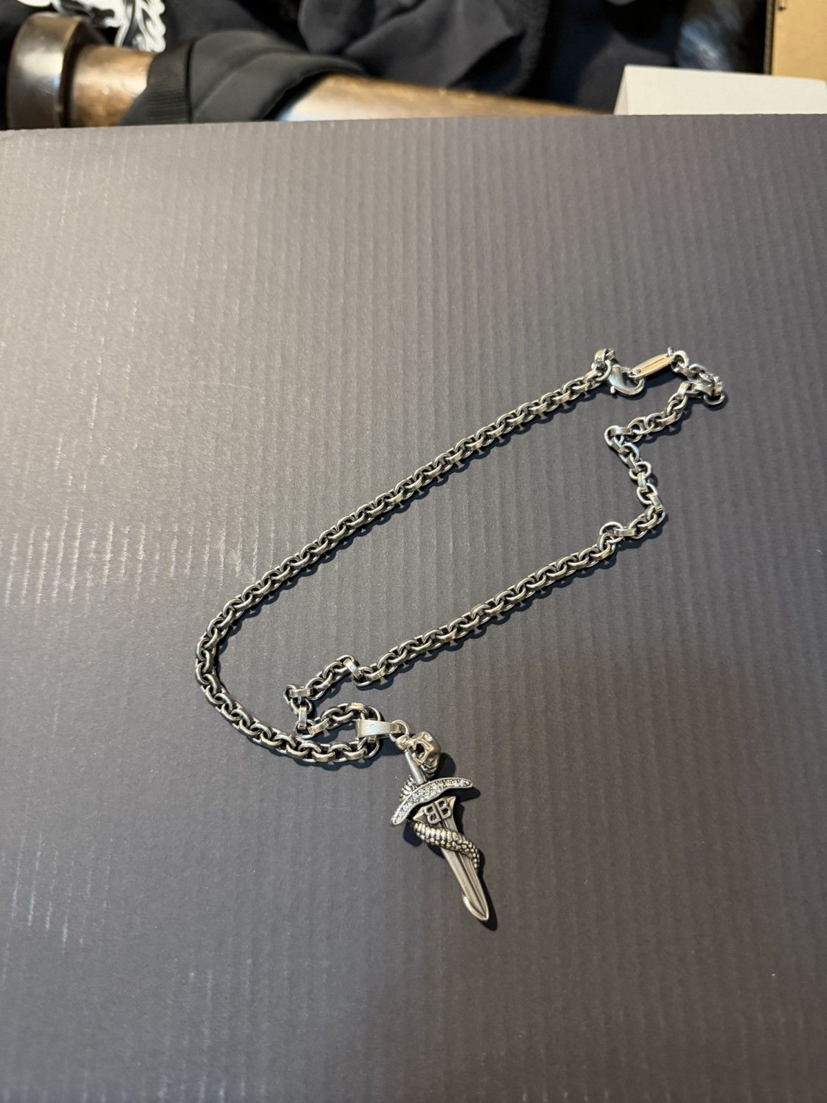 Balenciaga Balenciaga goth sword snake necklace Size ONE SIZE - 1 Thumbnail
