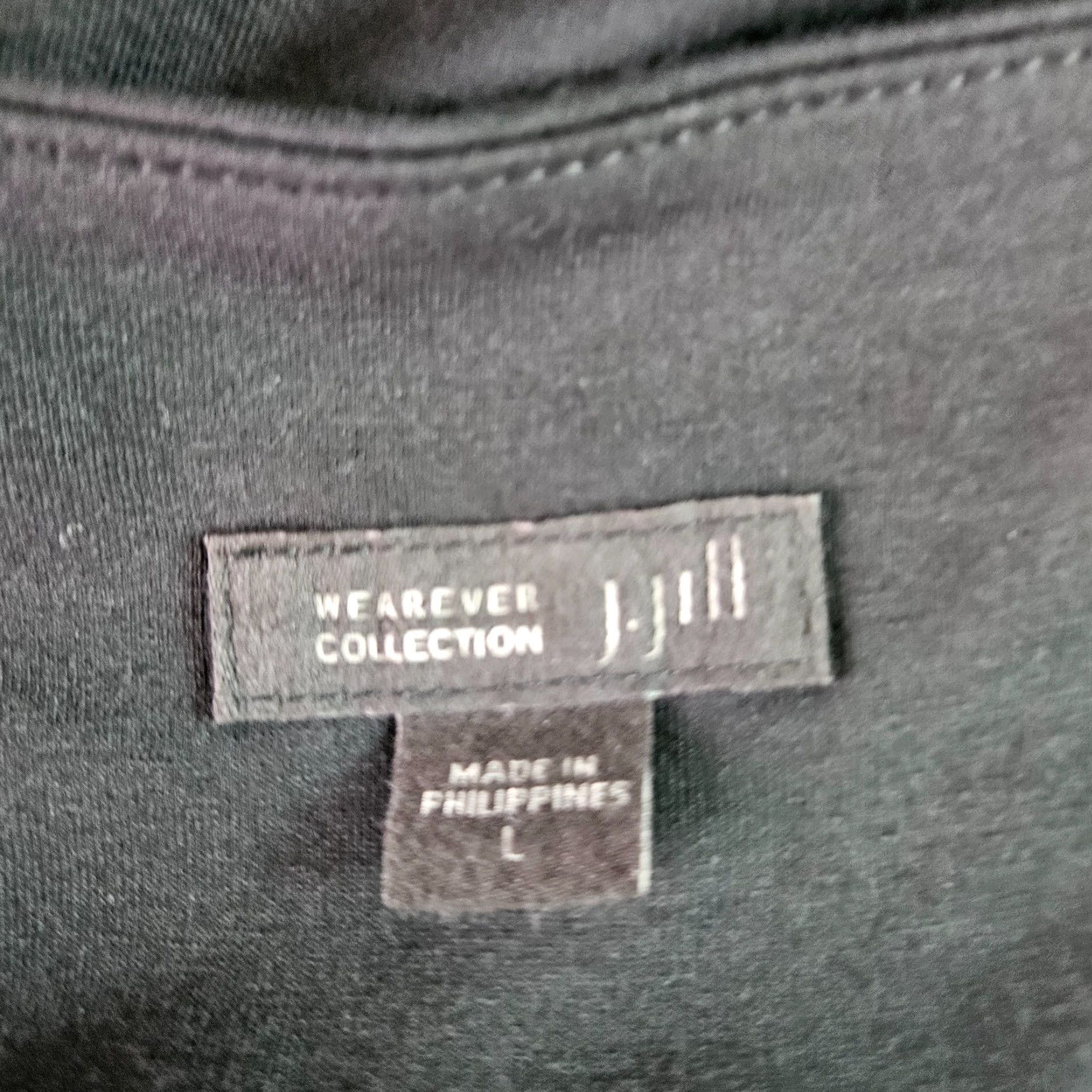 J. Jill J Jill Wearever Collection Womens Dress Sz Large Black Short Sleeve Rayon Size 36" / US 14 / IT 50 - 5 Thumbnail