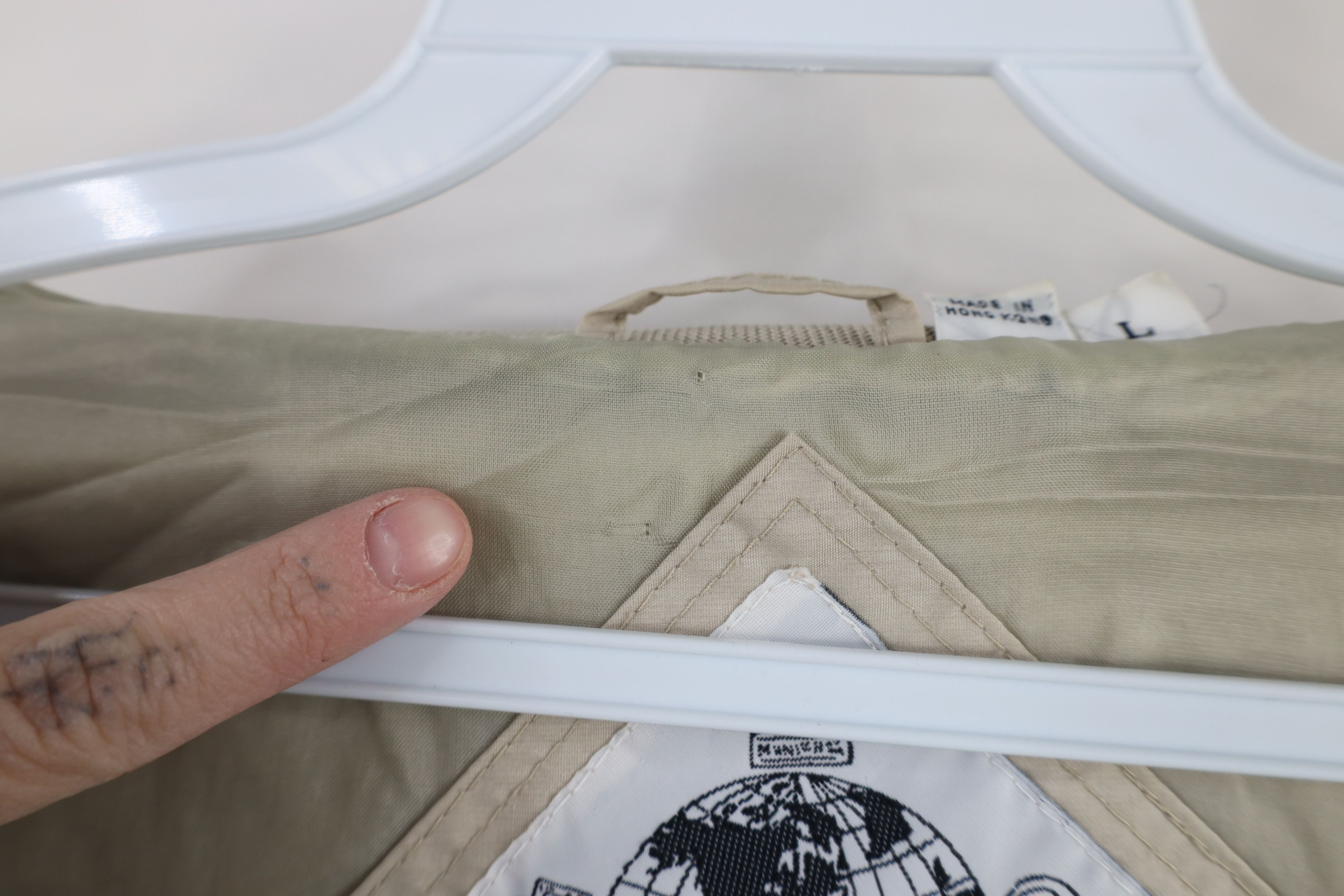 Vintage Vintage 80s 90s Streetwear Cafe Racer Bomber Jacket Beige Size US L / EU 52-54 / 3 - 10 Thumbnail
