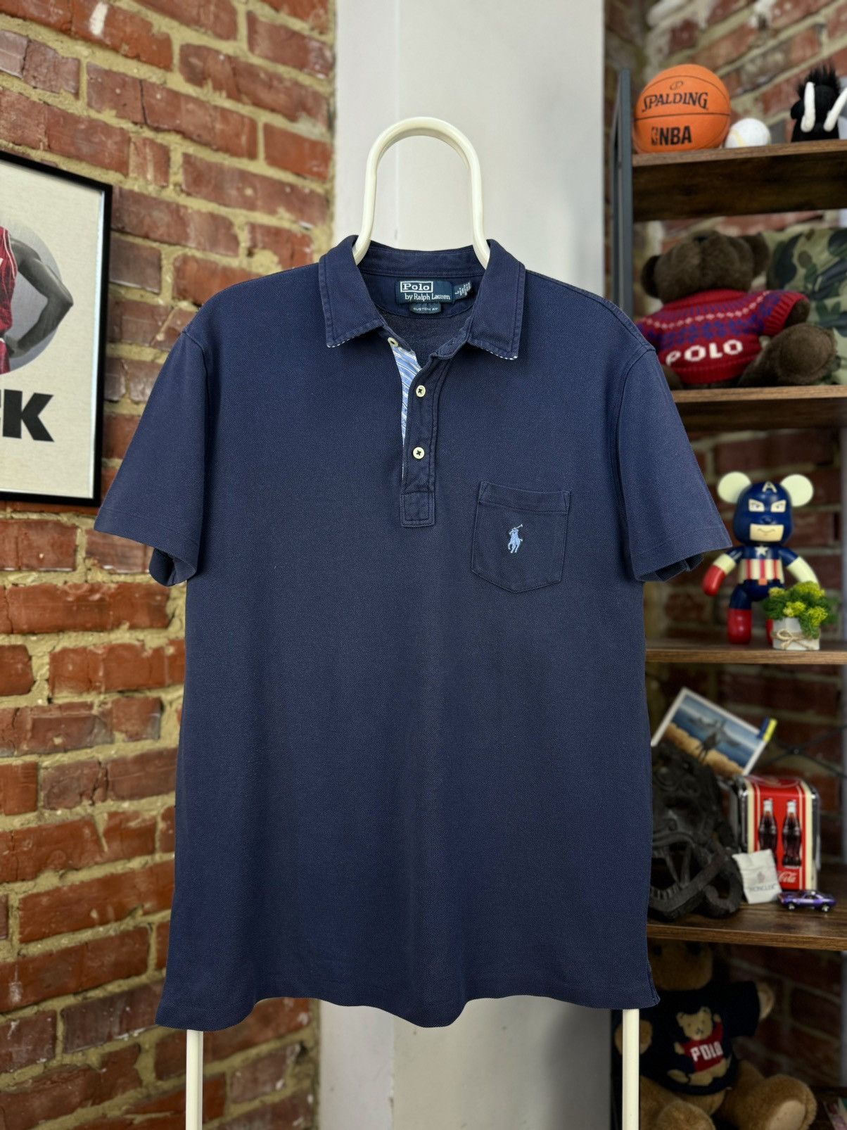 Polo Ralph Lauren × Vintage POLO by Ralph Lauren Vintage Pockets Polo Shirt Custom Fit Size US L / EU 52-54 / 3 - 2 Thumbnail