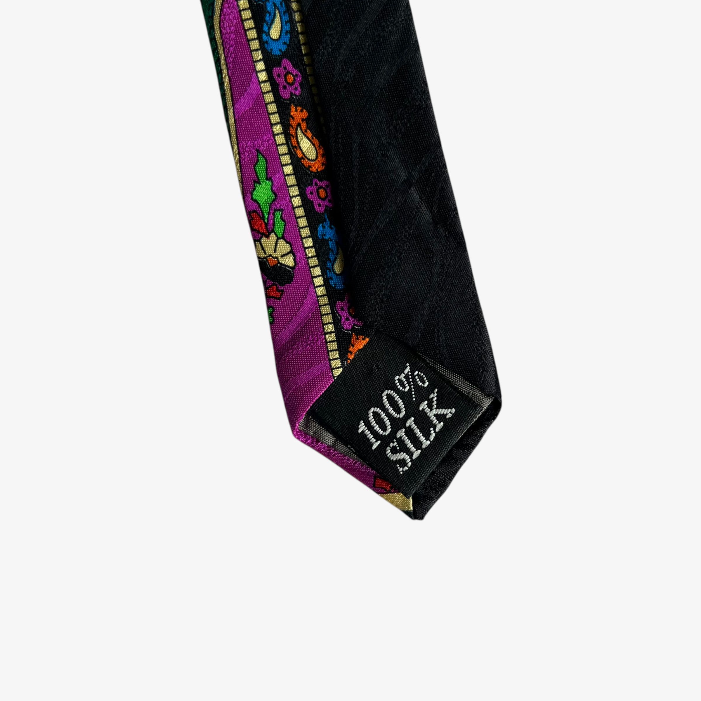 Evan Picone Vintage 80s Evan Picone Abstract Floral Print Silk Tie Size ONE SIZE - 3 Thumbnail