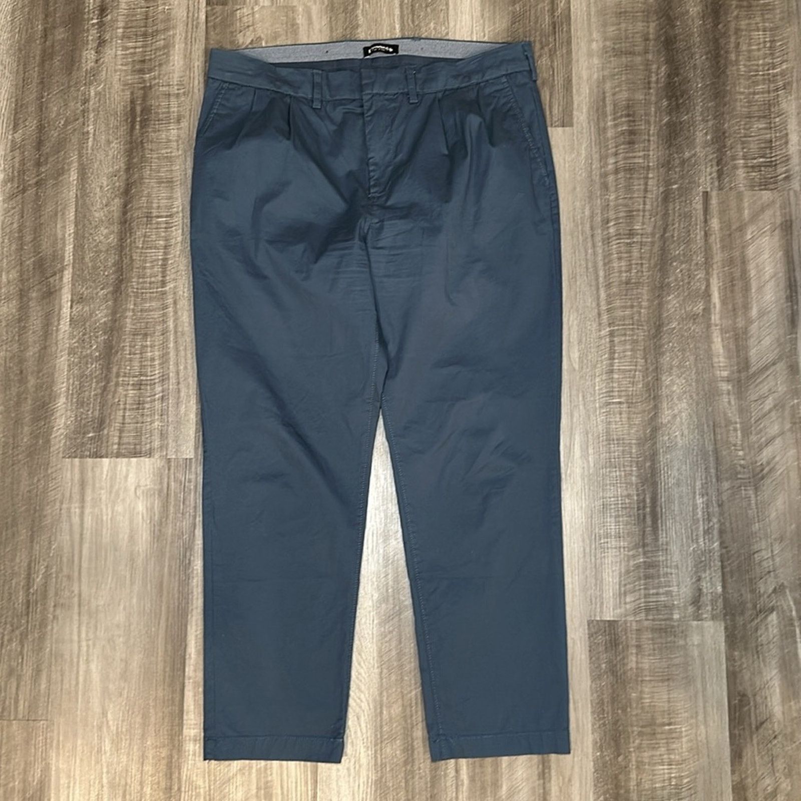 Express Express Athletic Pleated Chinos (NWOT) - 37x27 (Measures) Size US 37 - 2 Thumbnail