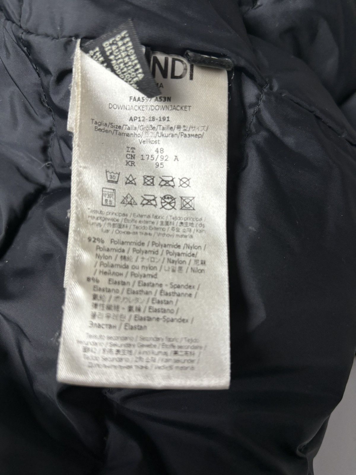 Fendi FENDI monogram hooded down puffer jacket coat SZ 48 Size US M / EU 48-50 / 2 - 8 Thumbnail