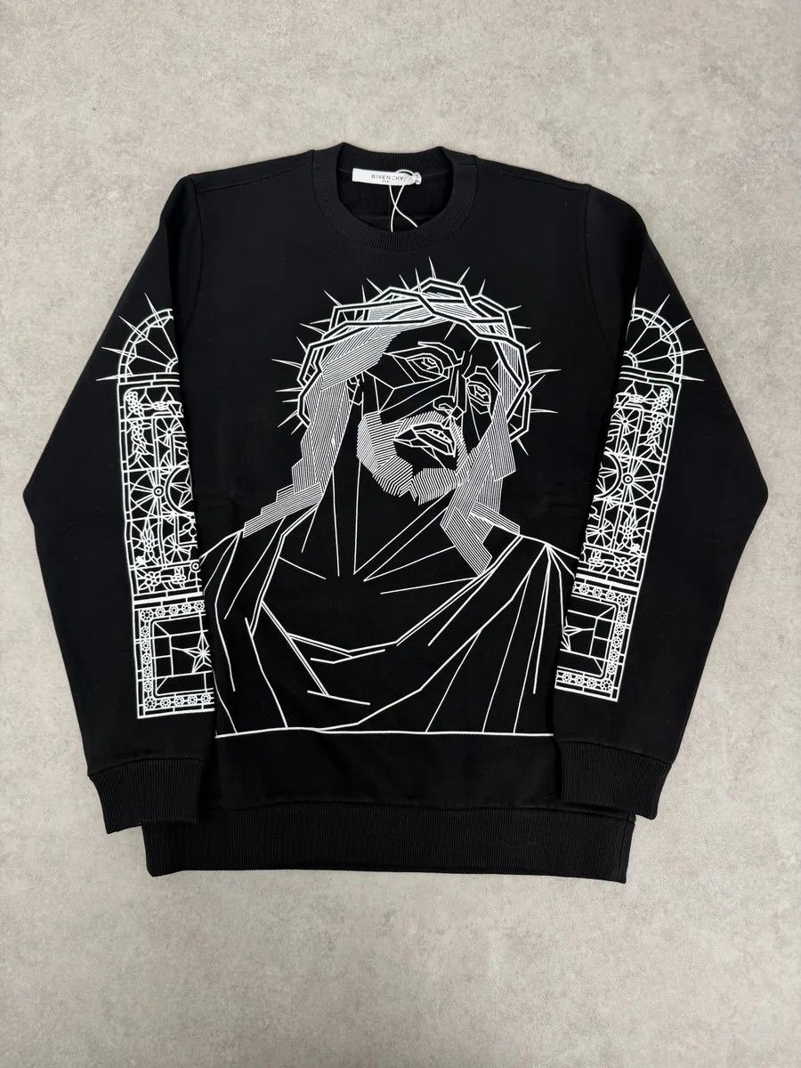 Givenchy AW2016 Givenchy Black Barbed Wire Jesus Print Sweatshirt Size US S / EU 44-46 / 1 - 9 Thumbnail