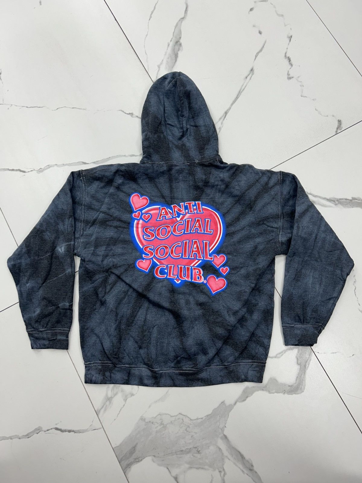 Anti Social Social Club Anti Social Social Club Gelasius Hoodie “Black Tie-Dye” Size US XL / EU 56 / 4 - 3 Thumbnail