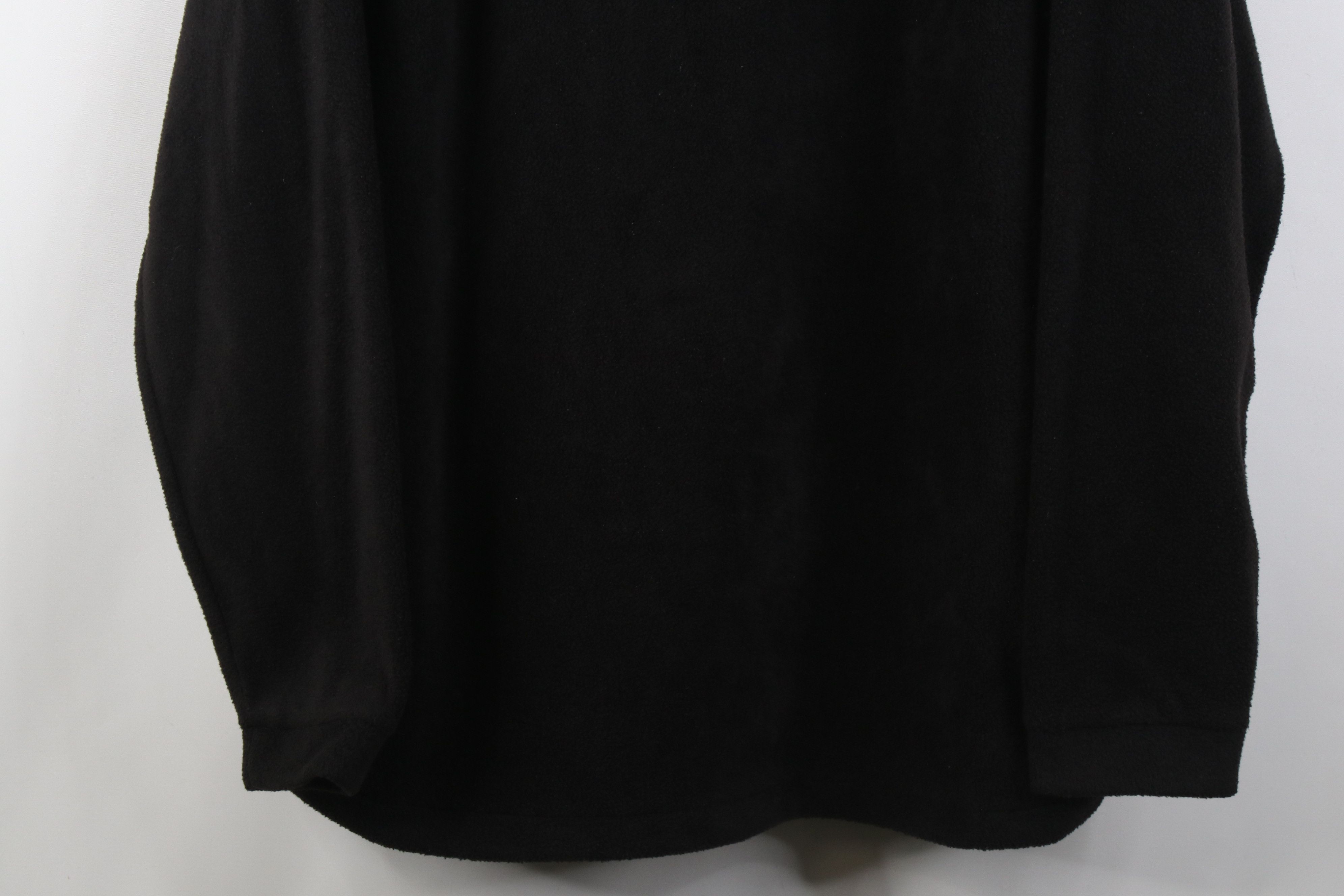 Vintage Vintage 90s Streetwear Pullover 1/4 Zip Fleece Sweater Black Size US L / EU 52-54 / 3 - 3 Thumbnail