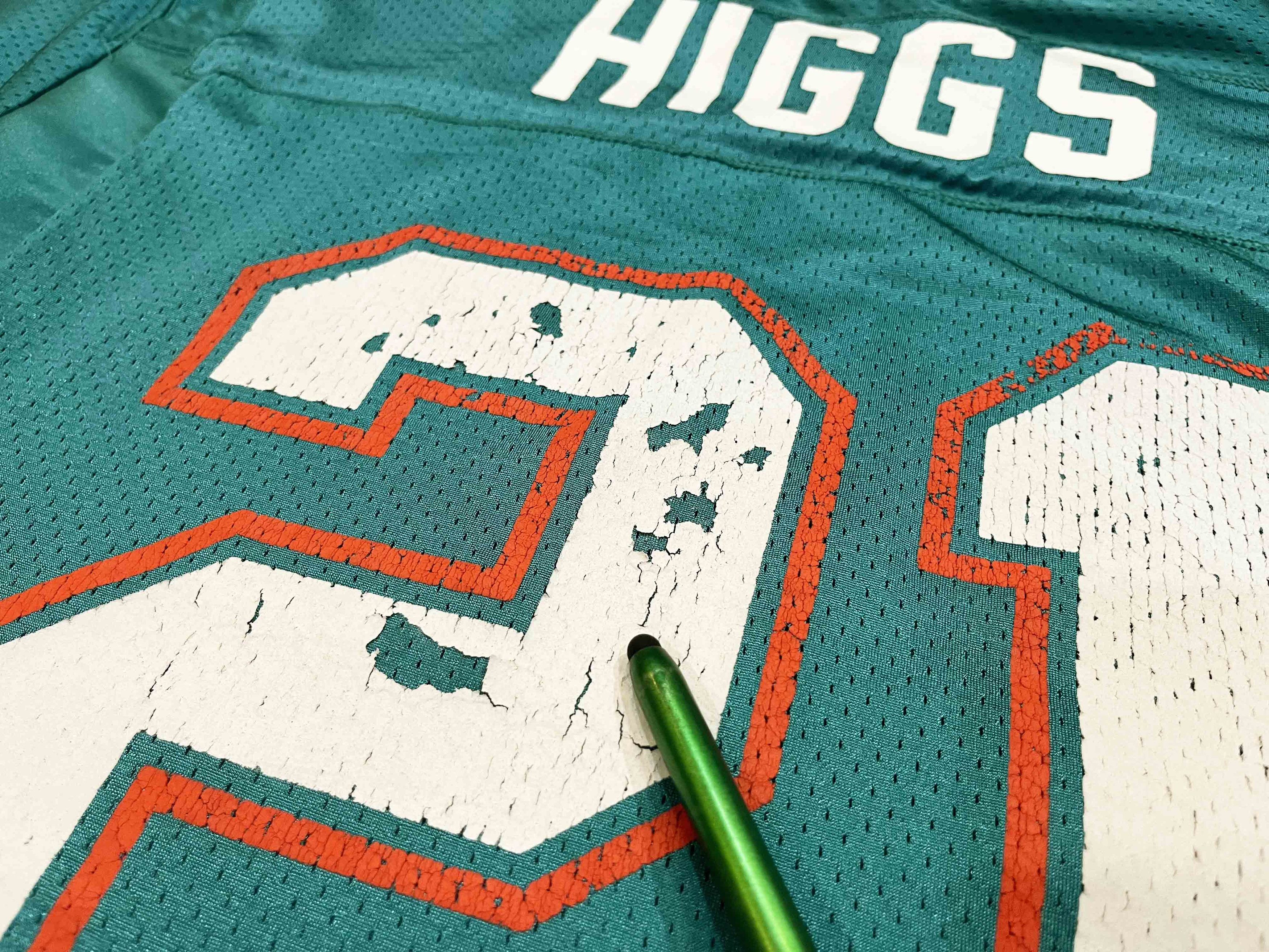 Wilson Vintage Wilson Pro Line NFL Miami Dolphins HIGGS #21 Jersey Size US M / EU 48-50 / 2 - 9 Thumbnail