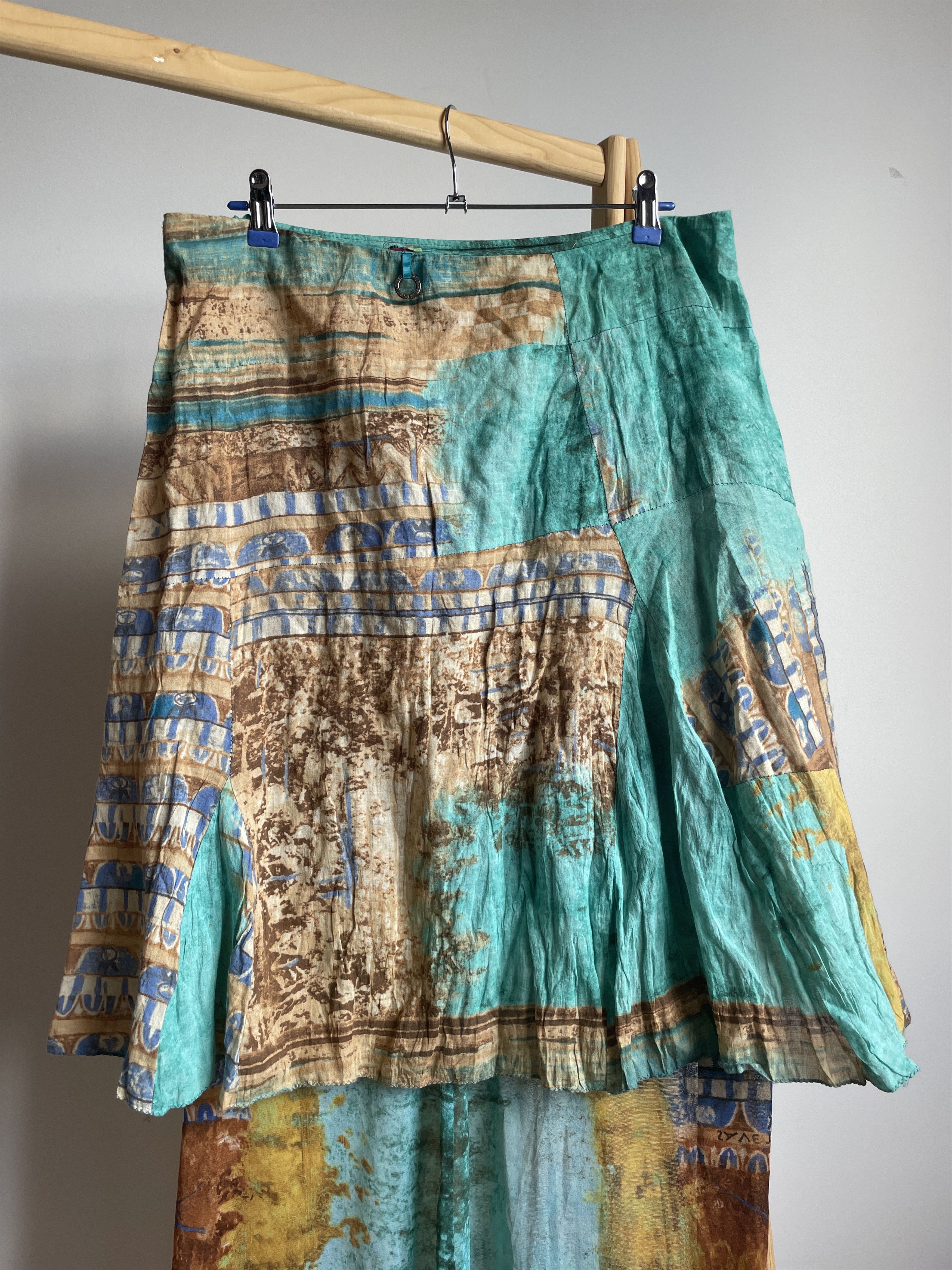 Other Save The Queen Cotton/Metal Layered Midi Skirt Size W34 Size 34" / US 12 / IT 48 - 4 Thumbnail