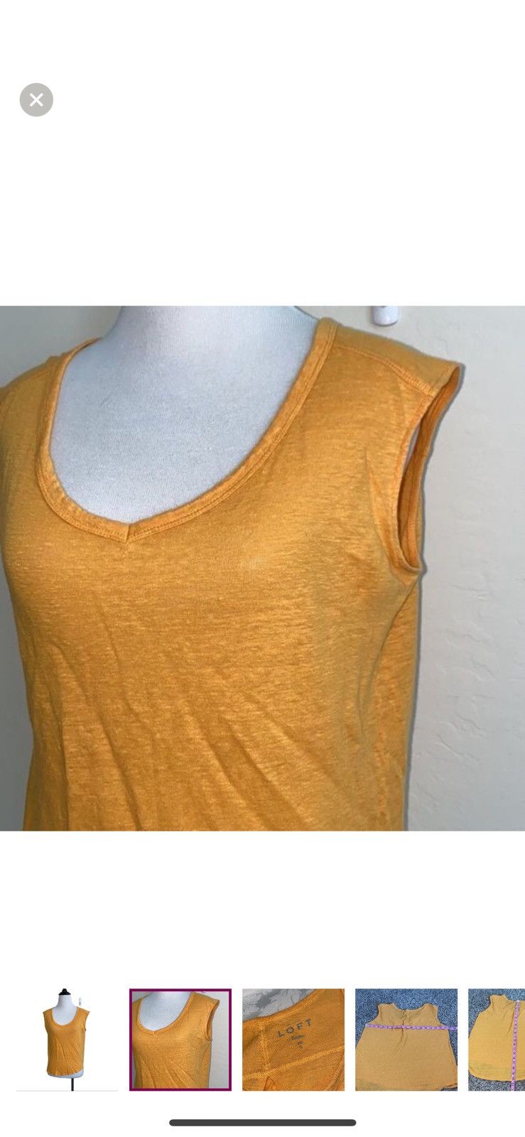 Loft Loft by Ann Taylor small linen tank top Size S / US 4 / IT 40 - 5 Thumbnail