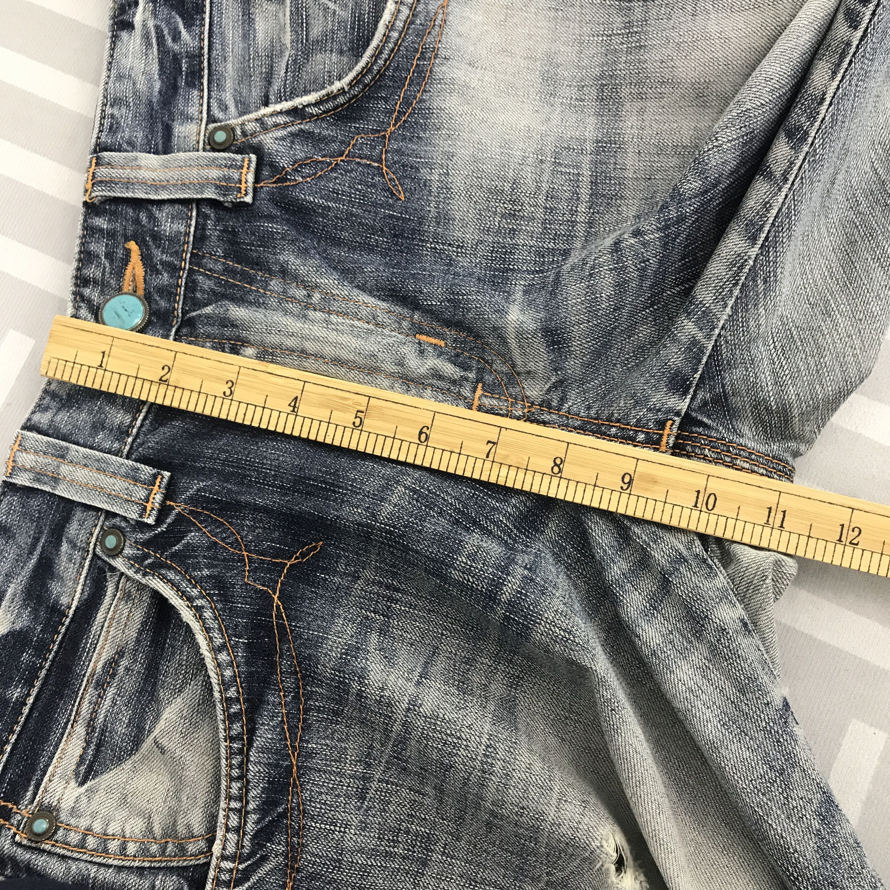 Edwin × Vintage Bootcut Edwin Blue Trip Denim faded Distressed pants Size US 32 / EU 48 - 9 Thumbnail