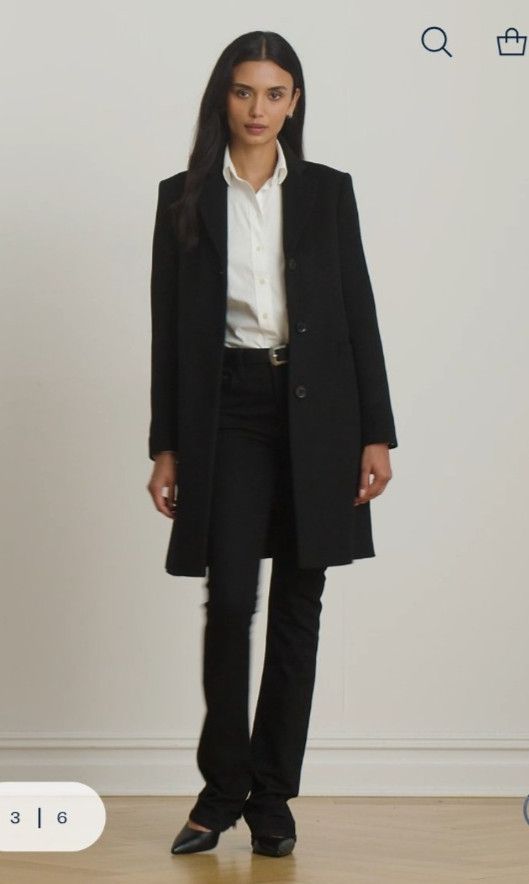Lauren Ralph Lauren Lauren Ralph Lauren Navy Wool Blend Coat Tailored Jacket Size S / US 4 / IT 40 - 16 Thumbnail