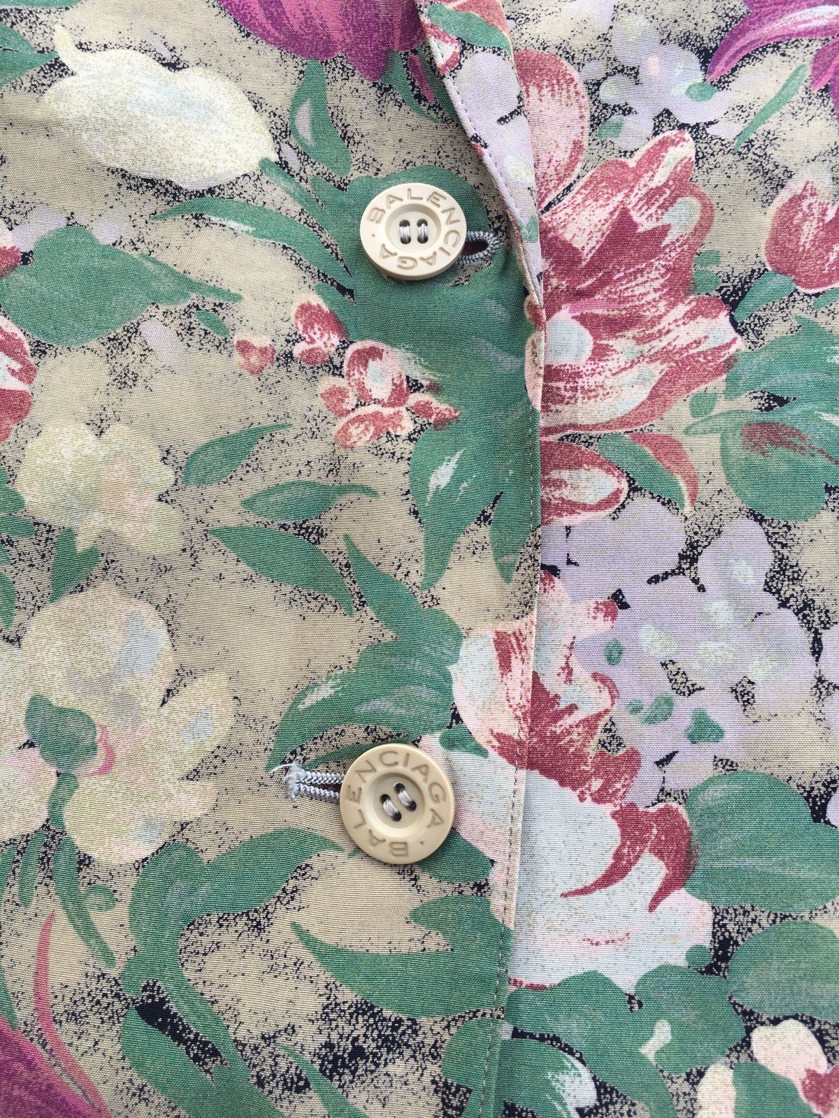 Balenciaga Rare Vintage 90s Balenciaga Florals Print Blazer Size M / US 6-8 / IT 42-44 - 11 Thumbnail