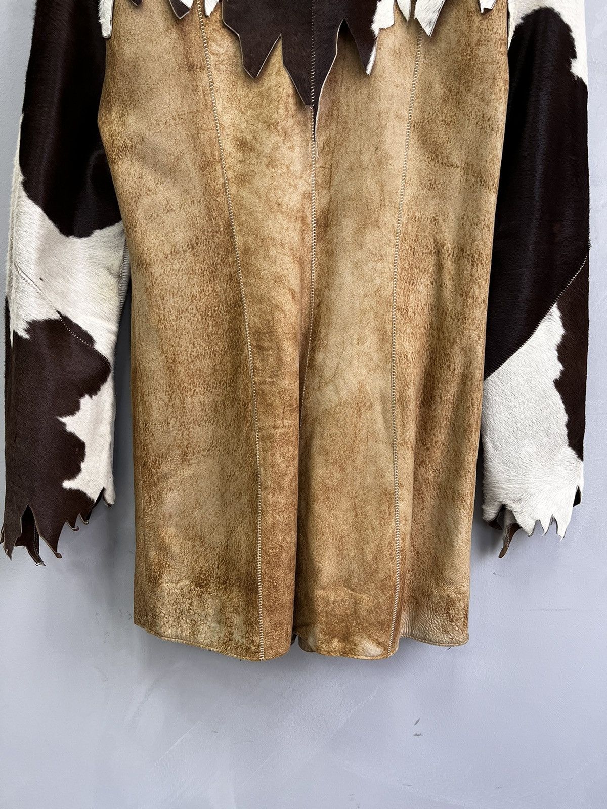 Japanese Brand × Le Grande Bleu (L.G.B.) SALE✅✅LEATHER COAT cow vintage leather made in italy 90's Size S / US 4 / IT 40 - 12 Thumbnail