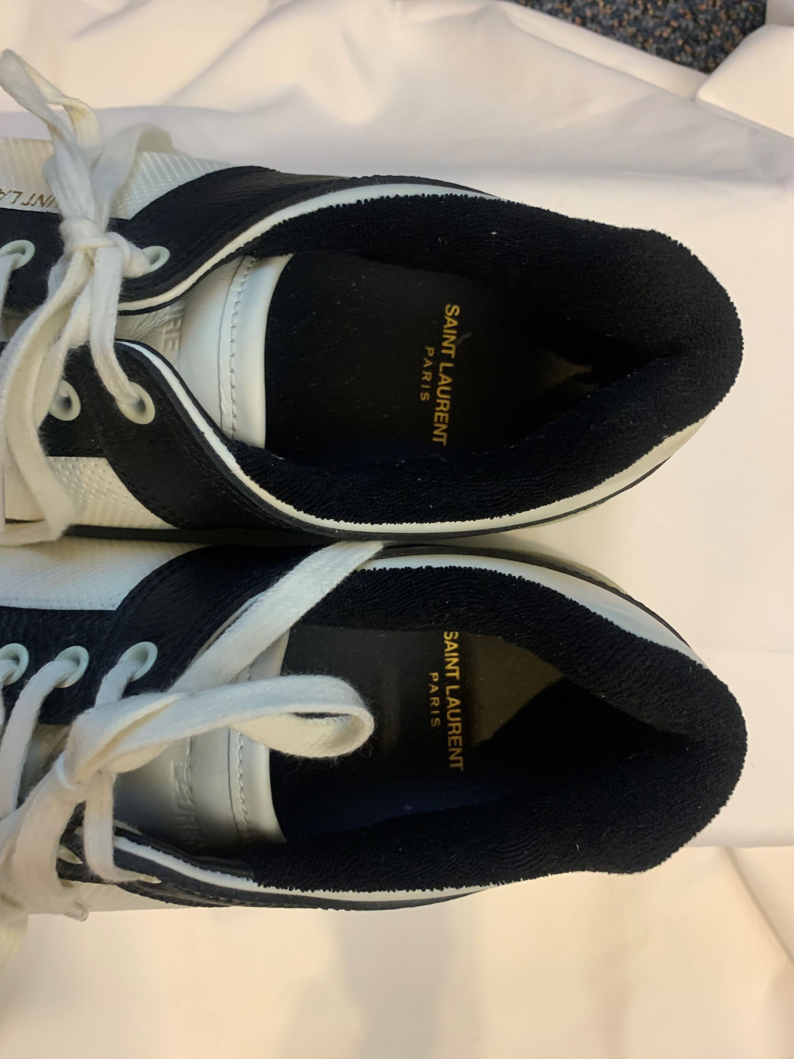 Saint Laurent Paris SL/61 Sneakers in Perforated Leather Size US 11.5 / EU 44-45 - 4 Thumbnail