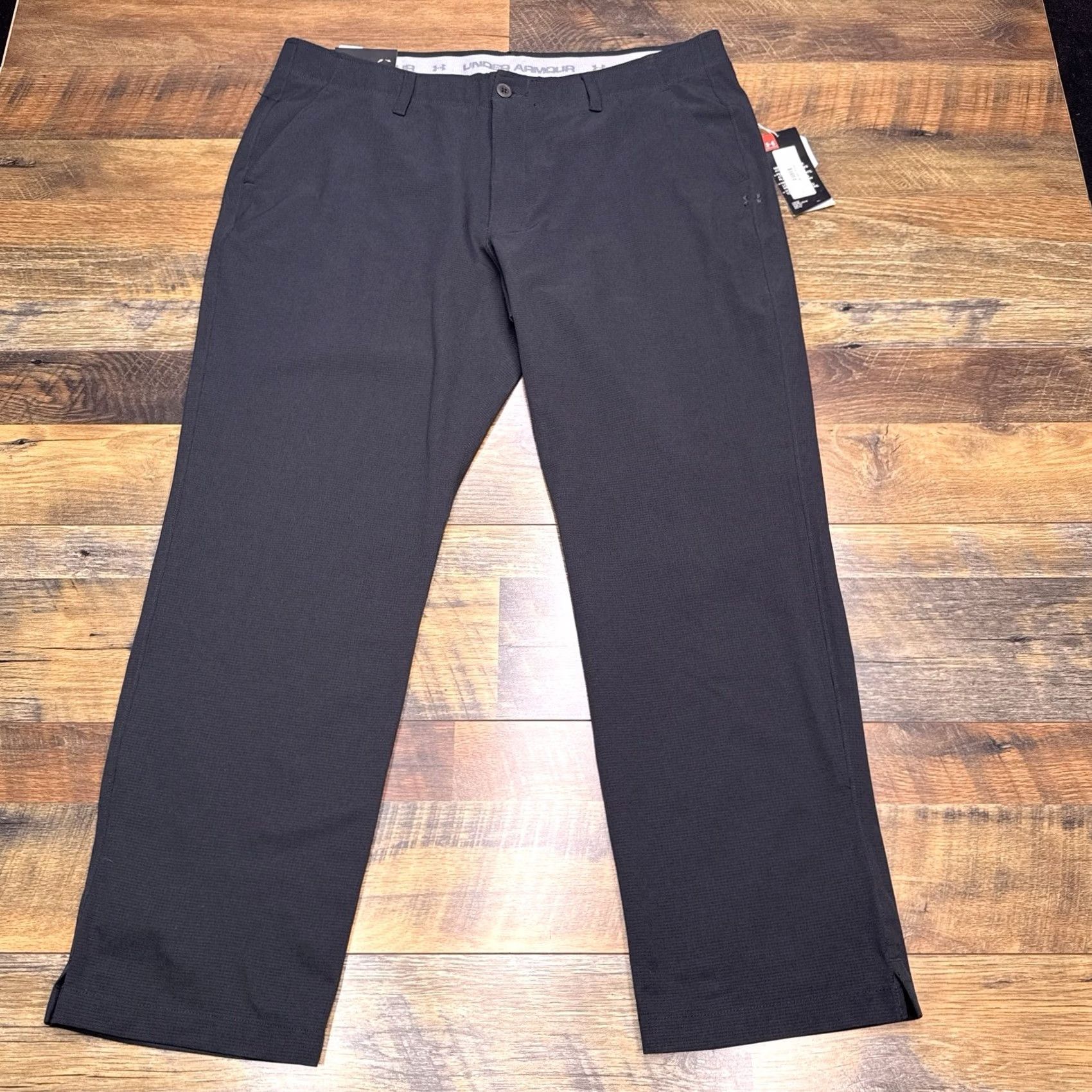 Under Armour Under Armour Showdown Pants Mens 40x30 Black Straight Loose Fit Golf New Size US 40 / EU 56 - 2 Thumbnail