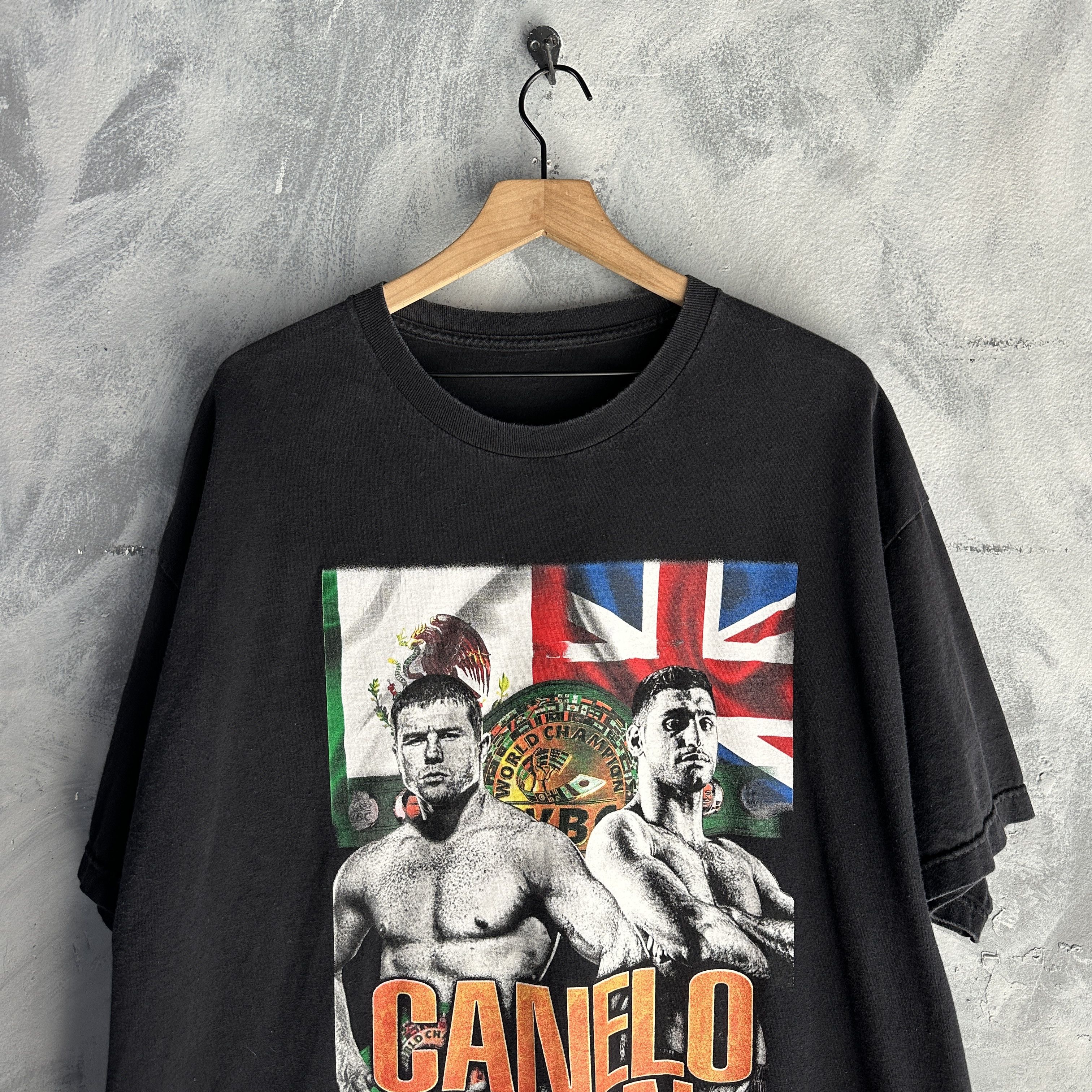 Other Vtg Canelo vs Amir Khan T-Shirt Mens 2XL Black Boxing Fight Size US XXL / EU 58 / 5 - 2 Thumbnail