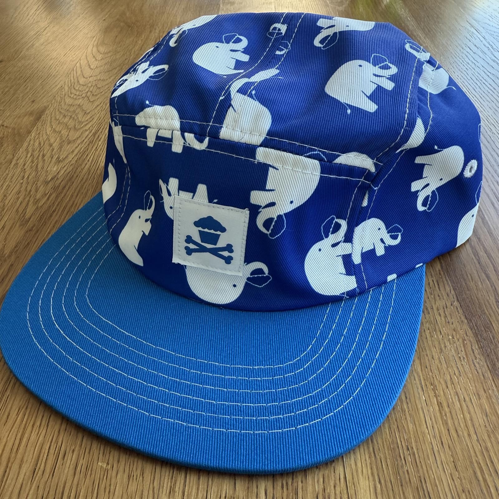 Unknown London Johnny Cupcakes Five Panel Hat with Elephant Pattern NWOT Size ONE SIZE - 1 Thumbnail