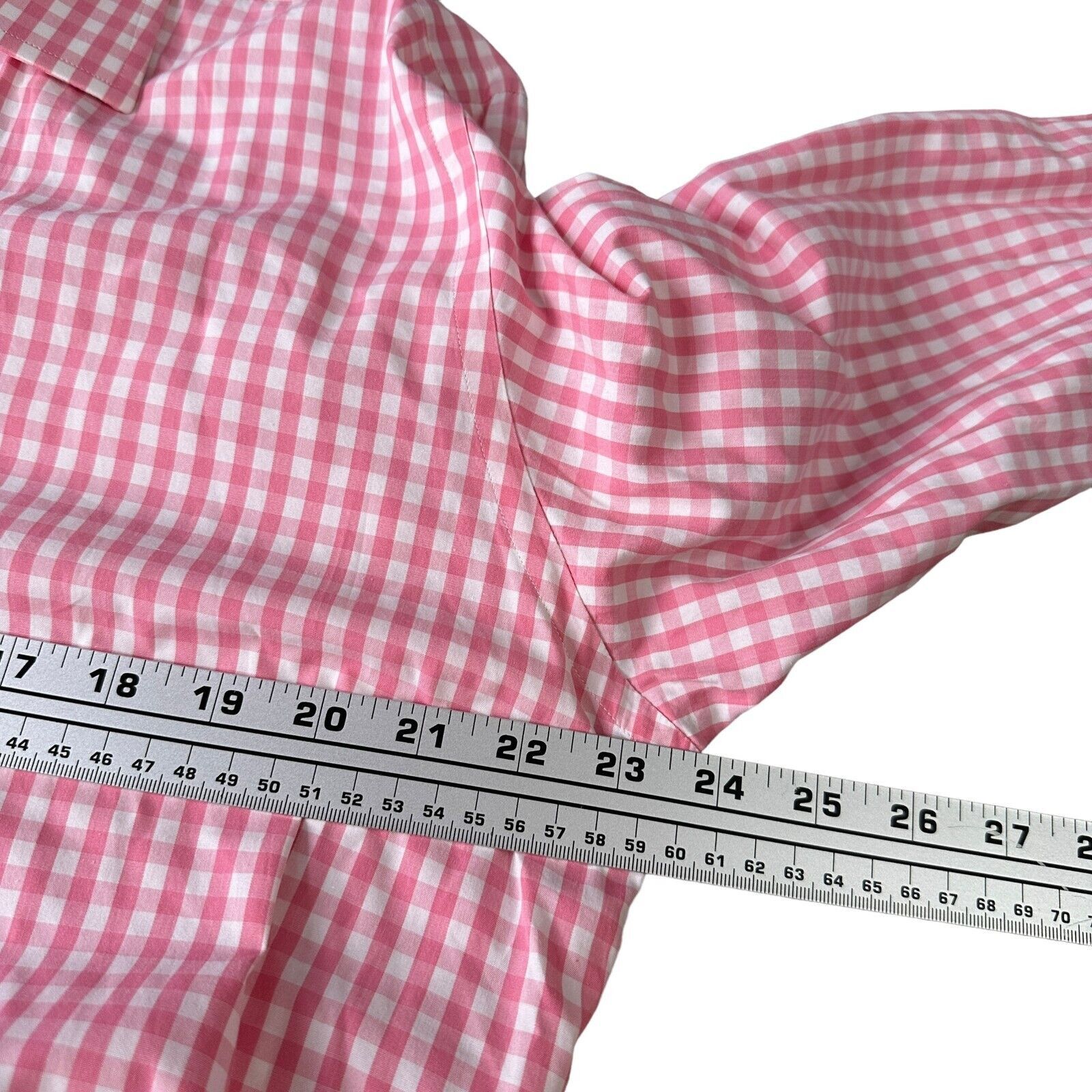 The Unbranded Brand Harvie & Hudson Shirt Men’s Large Pink Gingham 100% Cotton Size US L / EU 52-54 / 3 - 7 Thumbnail