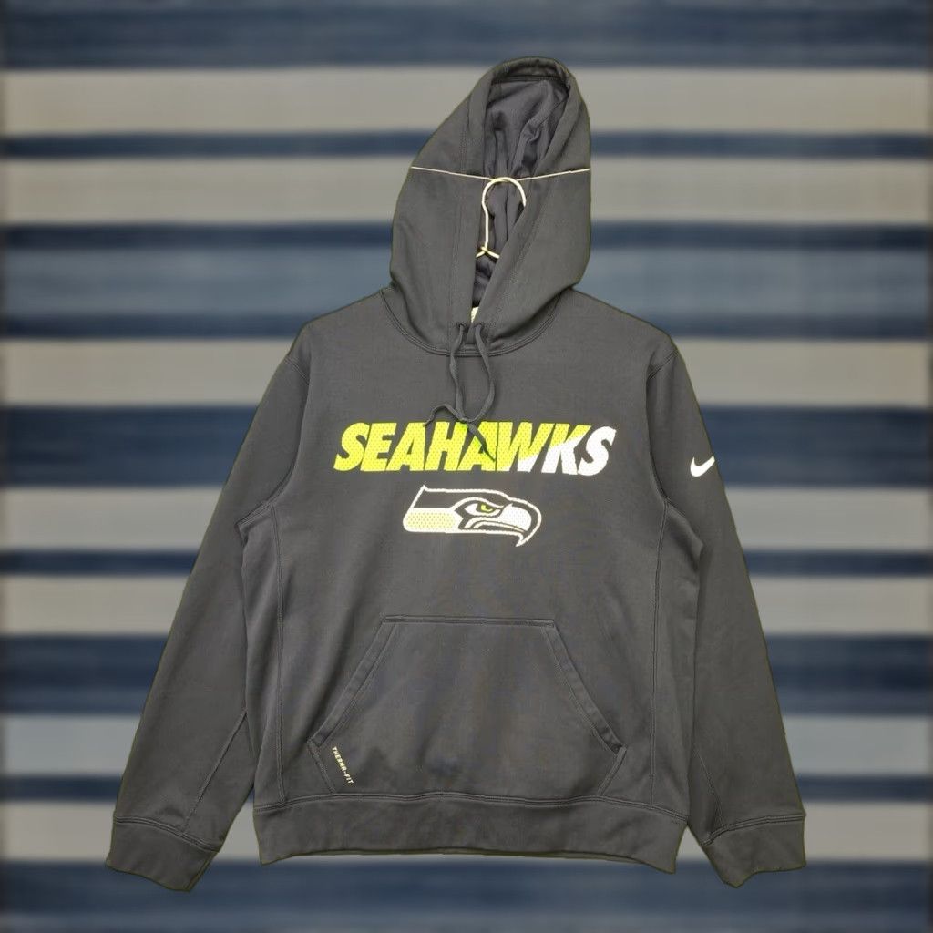 Nike Nike Hoodie Mens M Seahawks Seattle NFL Therma-Fit Blue Sweatshirt Football Size US M / EU 48-50 / 2 - 1 Thumbnail