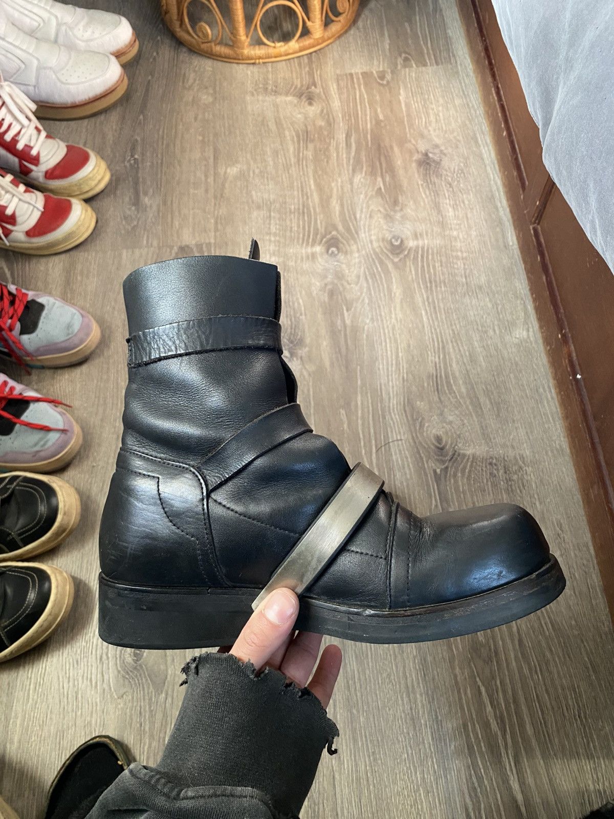 Dirk Bikkembergs Dirk Bikkemberg AW97 Leather Strap Boots Size US 7 / EU 40 - 8 Thumbnail