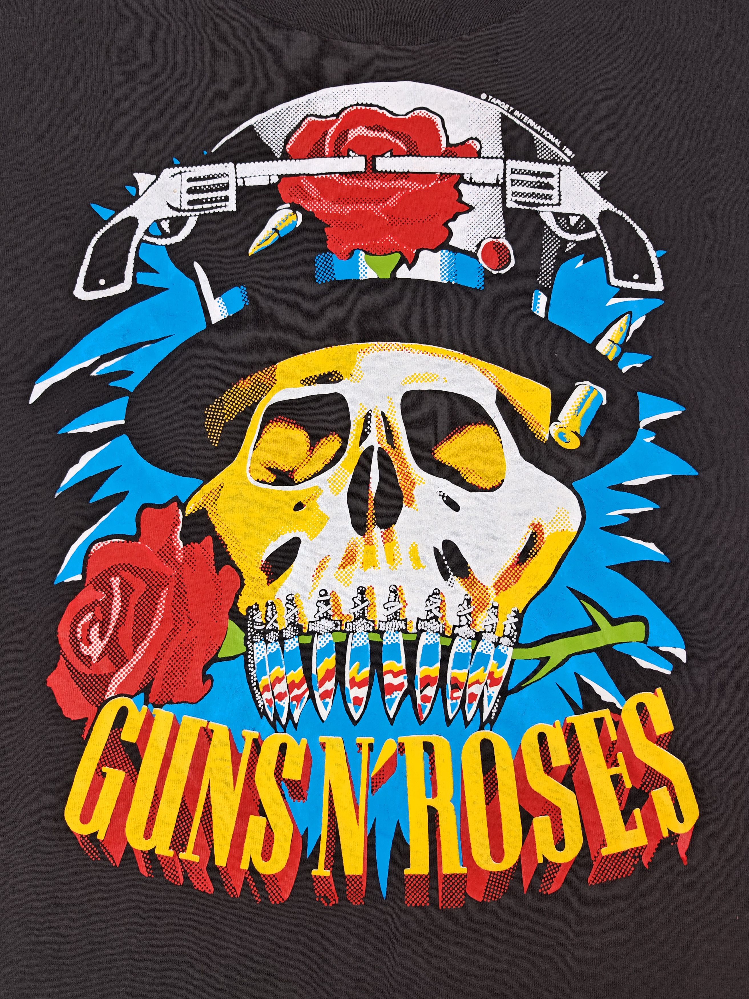 Vintage Vintage 1990s Guns and Roses Target International Tee Size US XL / EU 56 / 4 - 10 Thumbnail