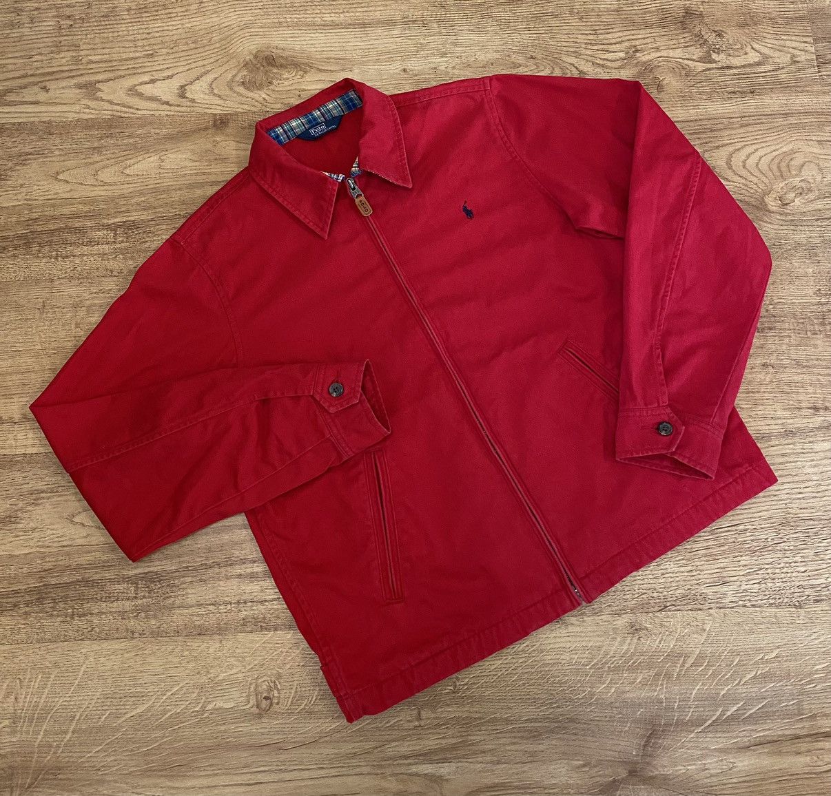 Polo Ralph Lauren Polo Ralph Lauren Bomber Jacket Red x Vintage Size US S / EU 44-46 / 1 - 2 Thumbnail