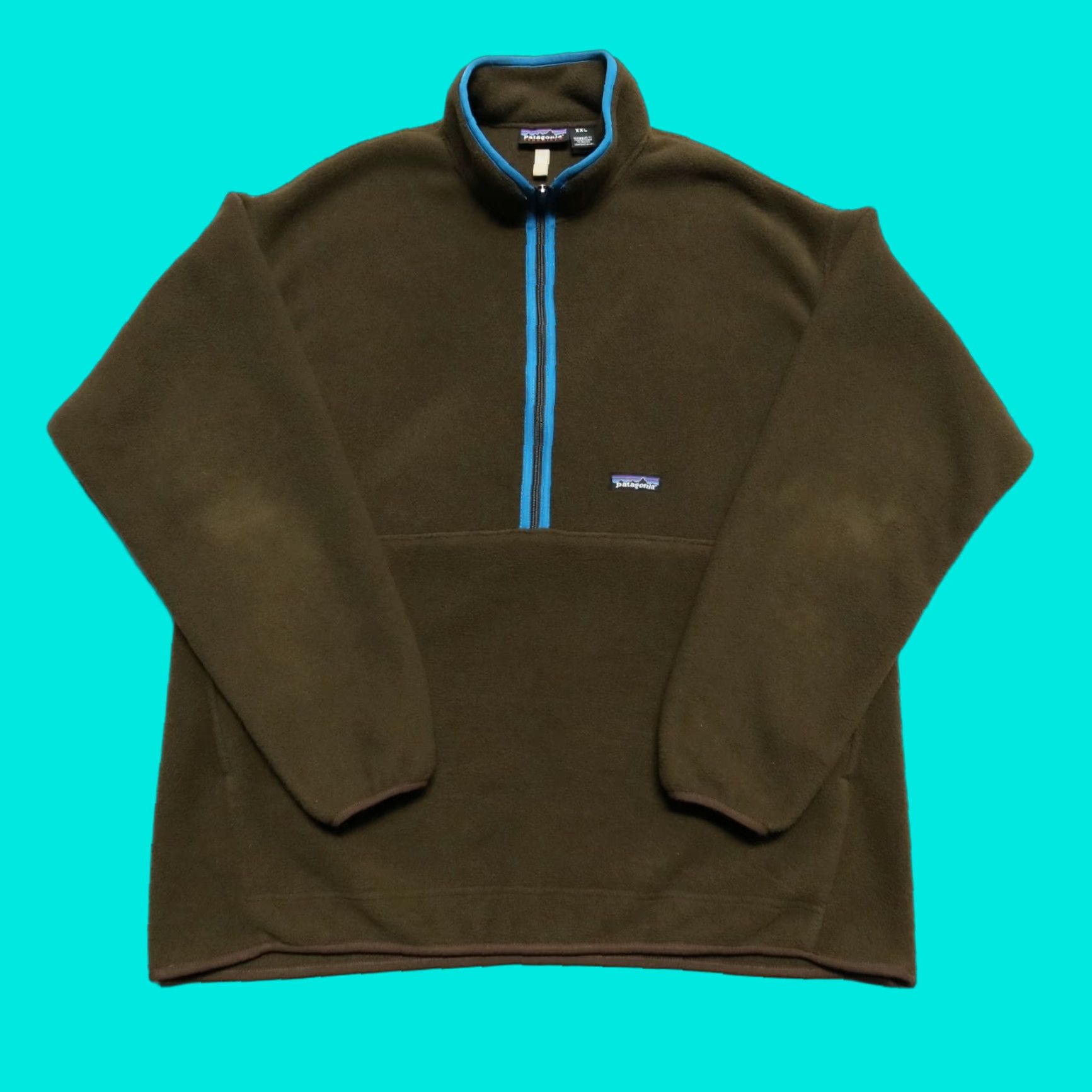 Patagonia VINTAGE Patagonia Classic Synchilla Fleece Marsupial Pullover Green XXL Men Pullover Marsupial 90s Size US XXL / EU 58 / 5 - 1 Thumbnail