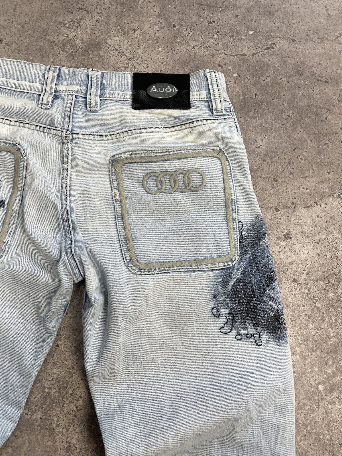 Vintage Y2K Baggy Audi Racing Jeans