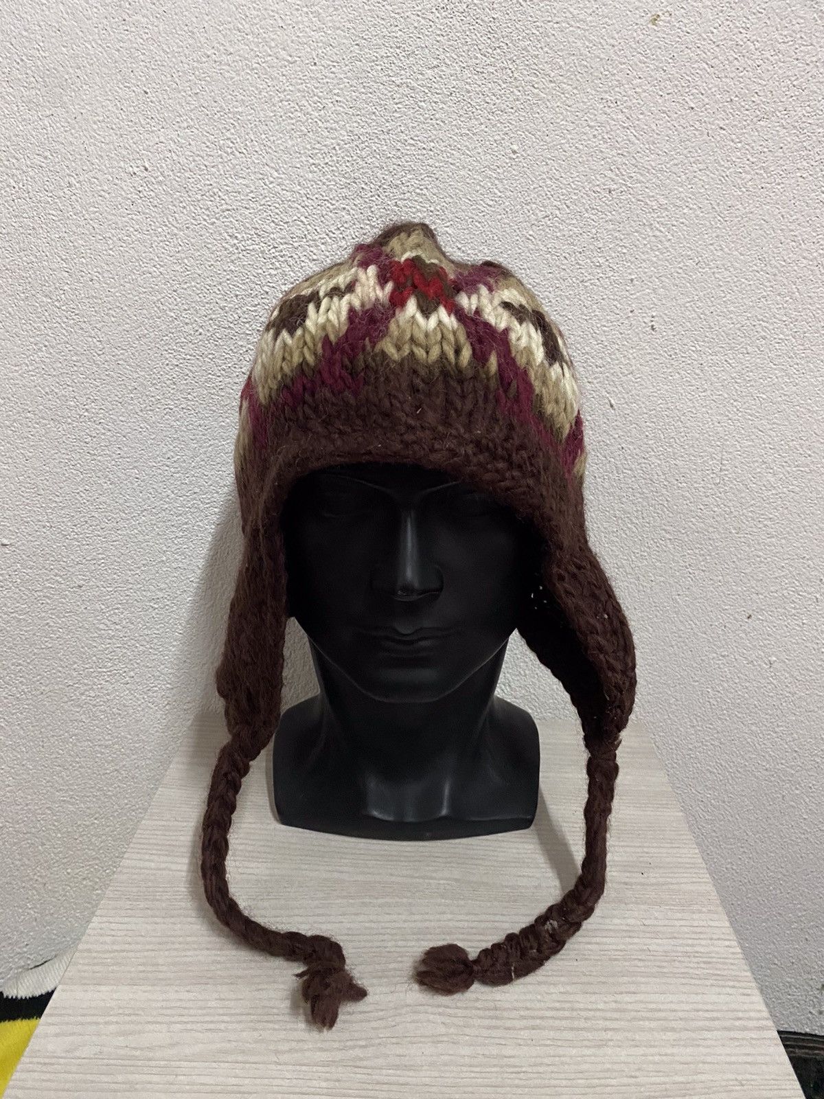 Japanese Brand Japanese Brand Earflap Knit Beanie Hat Size ONE SIZE - 2 Thumbnail