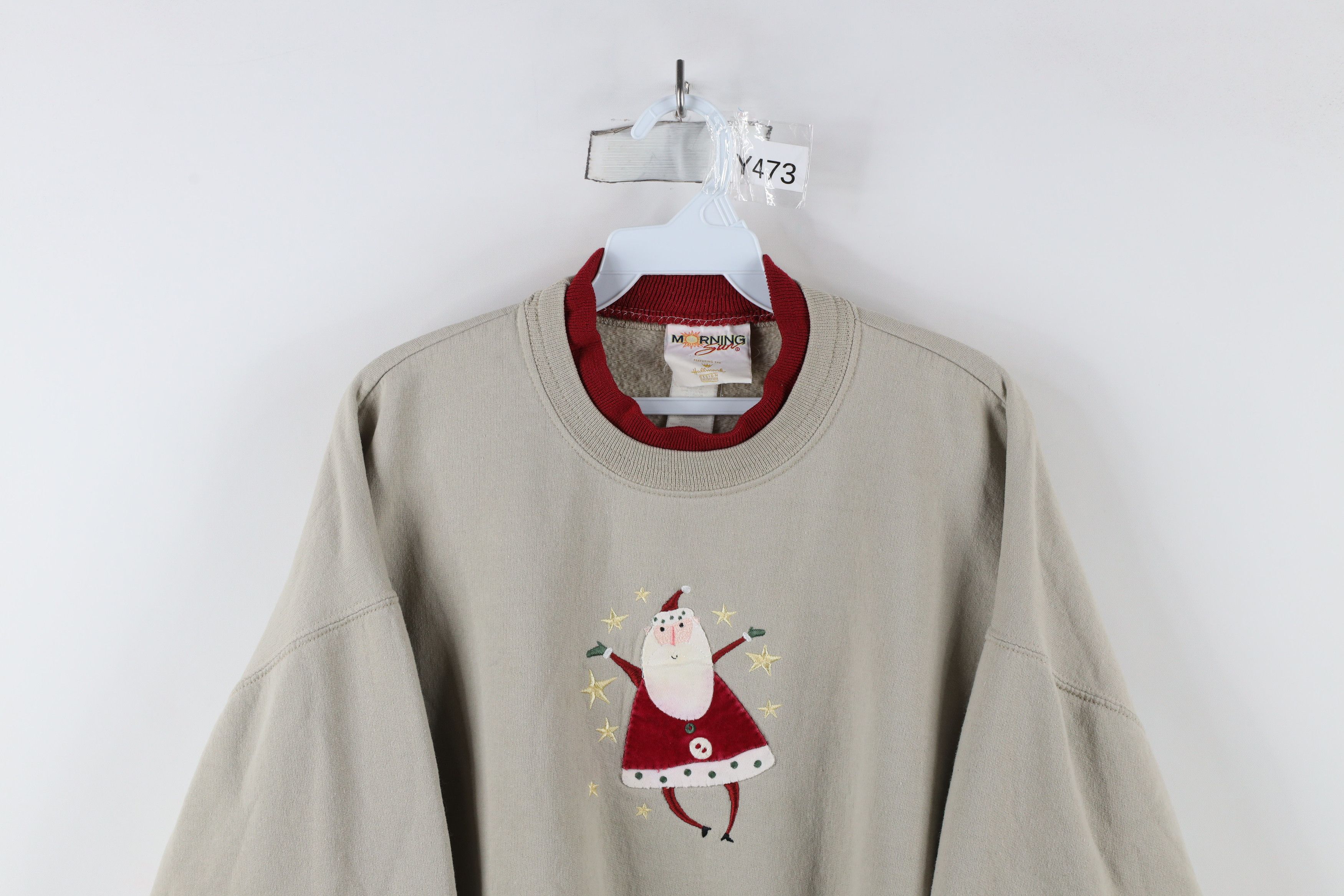 Vintage Vintage 90s Streetwear Christmas Santa Claus Sweatshirt Size L / US 10 / IT 46 - 2 Thumbnail