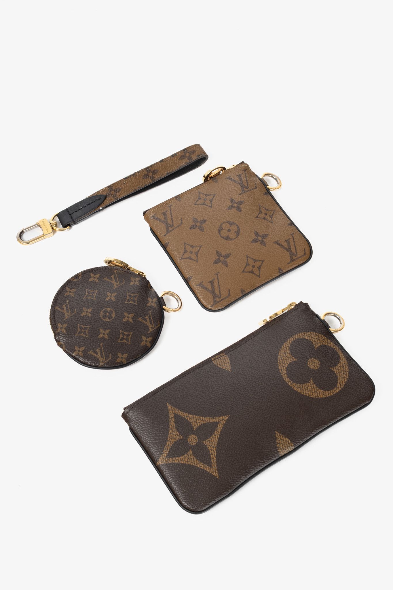 Louis Vuitton Louis Vuitton Monogram & Monogram Reverse Canvas Trio Pouch Size ONE SIZE - 6 Thumbnail