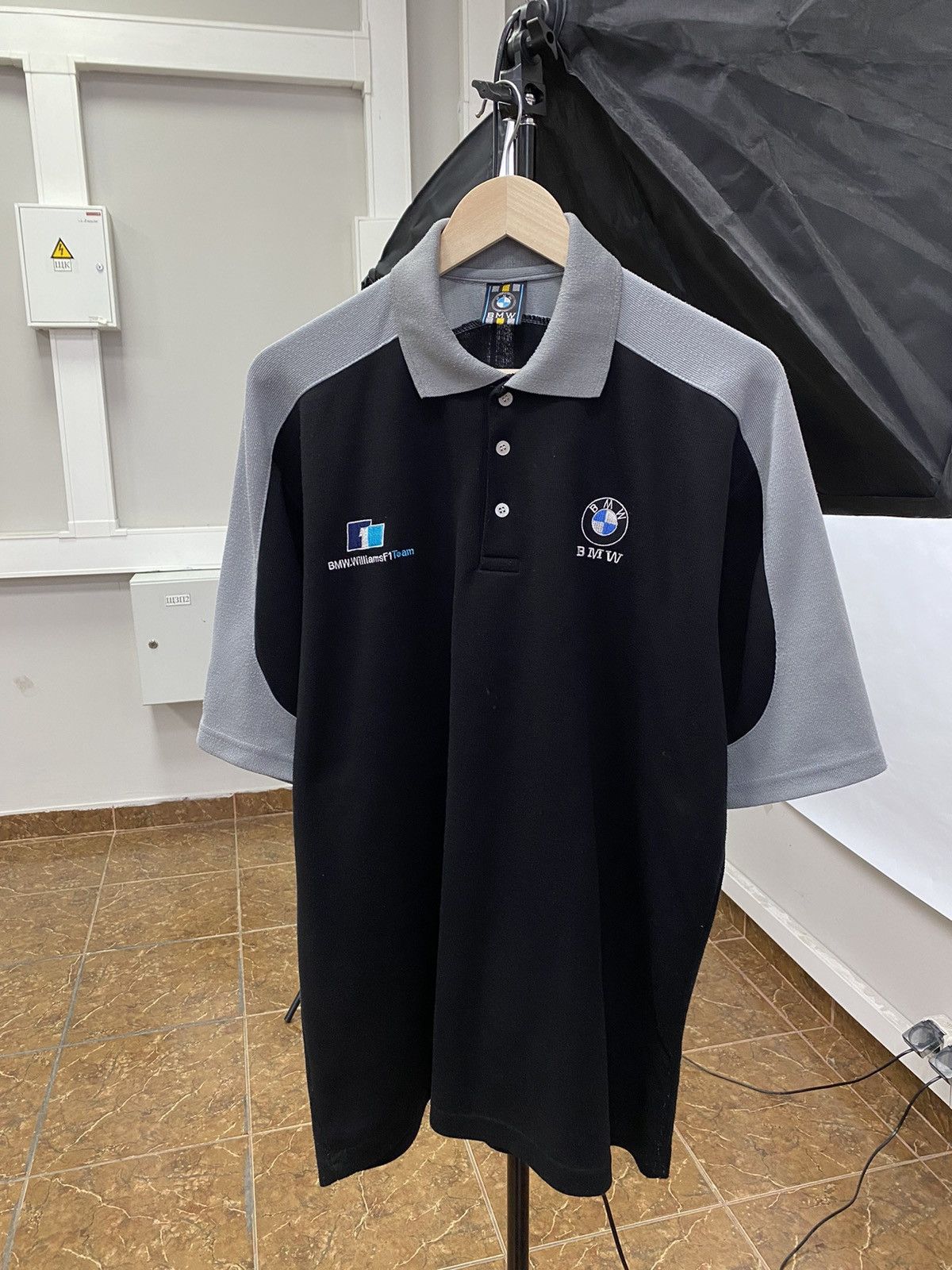 BMW Vintage 90s BMW Williams F1 Team Racing Graphic polo t-shirt Size US XL / EU 56 / 4 - 1 Thumbnail