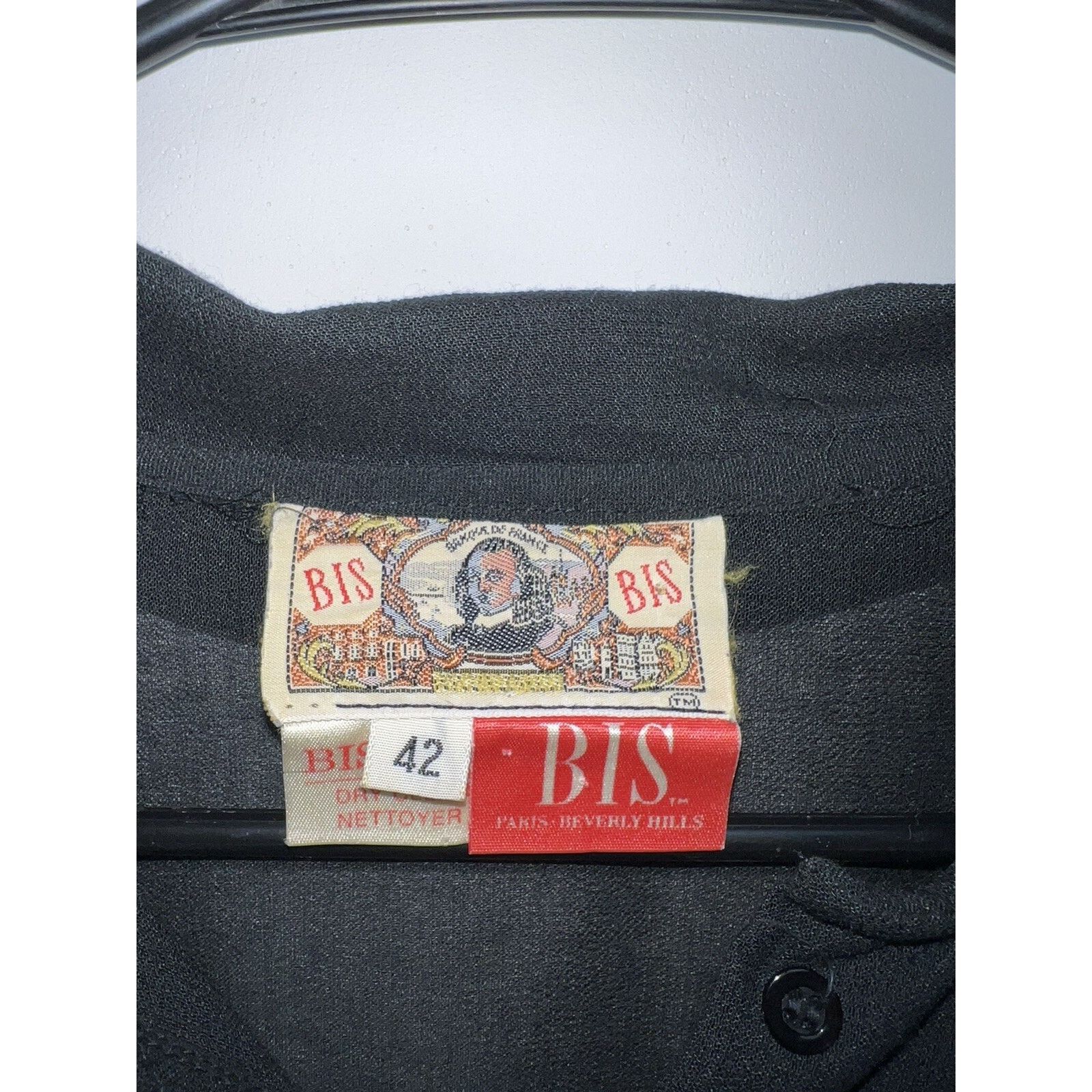 & Other Stories BIS Vintage 80-90ss black semi sheer fitted Size M A001639 Size M / US 6-8 / IT 42-44 - 4 Thumbnail
