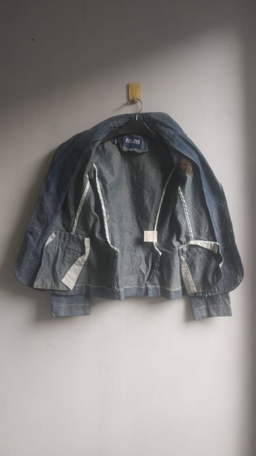 Jean Paul Gaultier Jean paul gaultier blu denim plaid blazer jacket Size M / US 6-8 / IT 42-44 - 7 Thumbnail