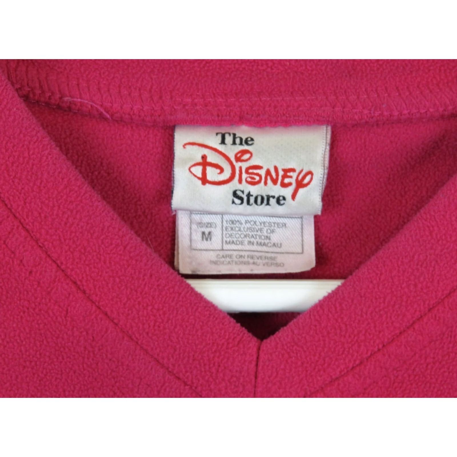 Disney VINTAGE Disney Pooh & Friends Sweatshirt M Womens Red Embroidered Fleece Pullover 100 Acre Woods Size M / US 6-8 / IT 42-44 - 3 Thumbnail