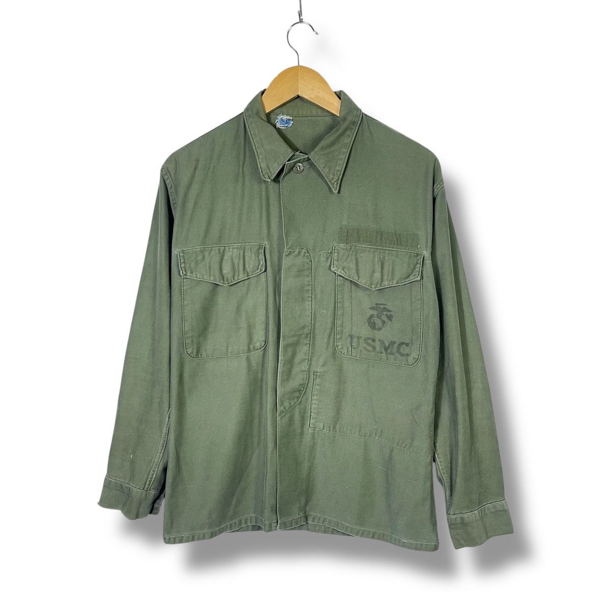 Vintage Vintage 50s USMC P-1958 Vietnam War Utility Shirt Size US S / EU 44-46 / 1 - 1 Thumbnail