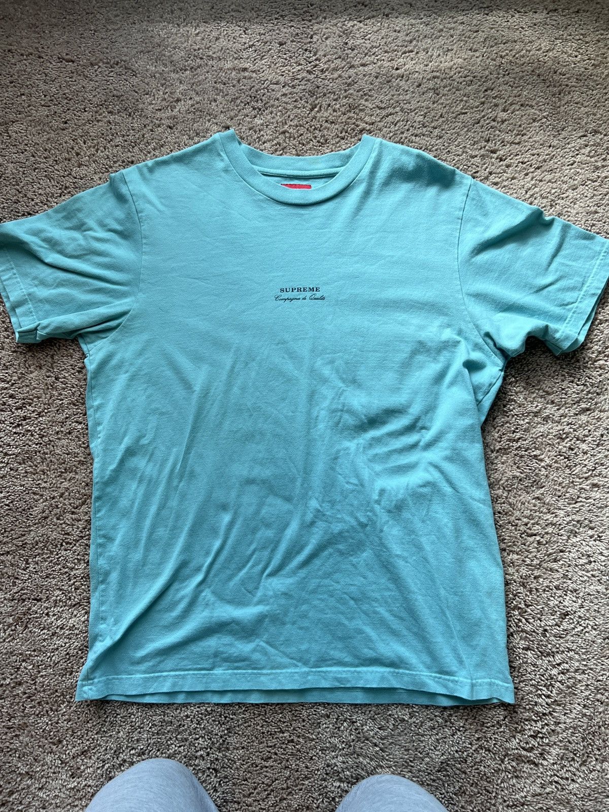 Supreme Qualite Teal Tee Tops