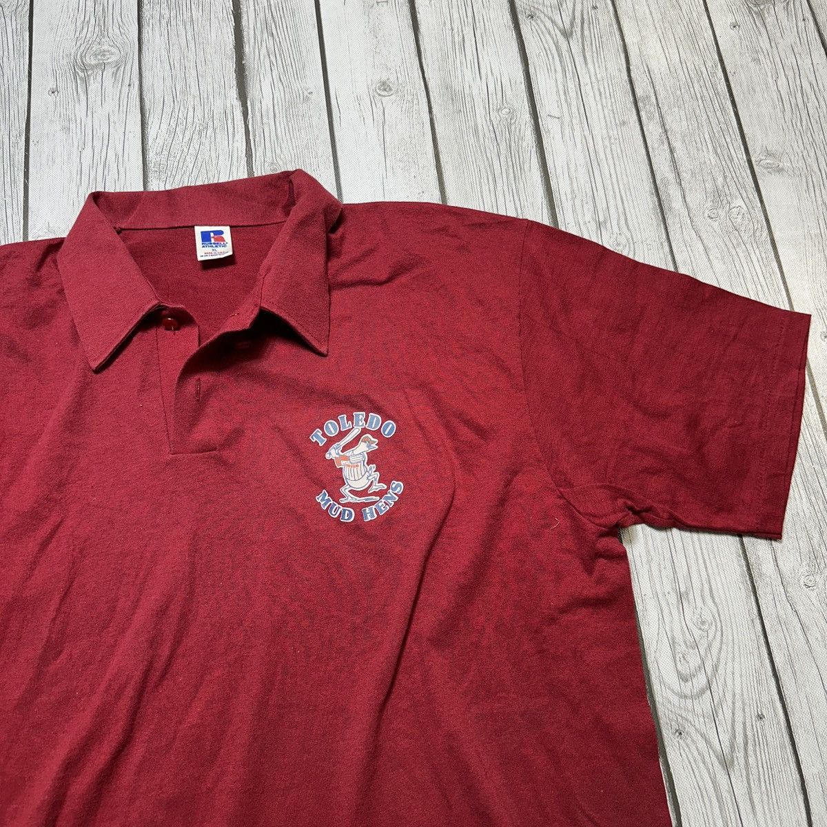 MLB × Russell Athletic × Vintage Vintage Toledo Mud Hens polo shirt Size US XL / EU 56 / 4 - 3 Thumbnail