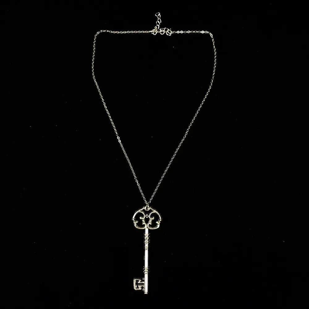 Jewelry Gothic Key Pendant Necklace AND Punk Necklace Gothic Chain Size ONE SIZE - 4 Thumbnail