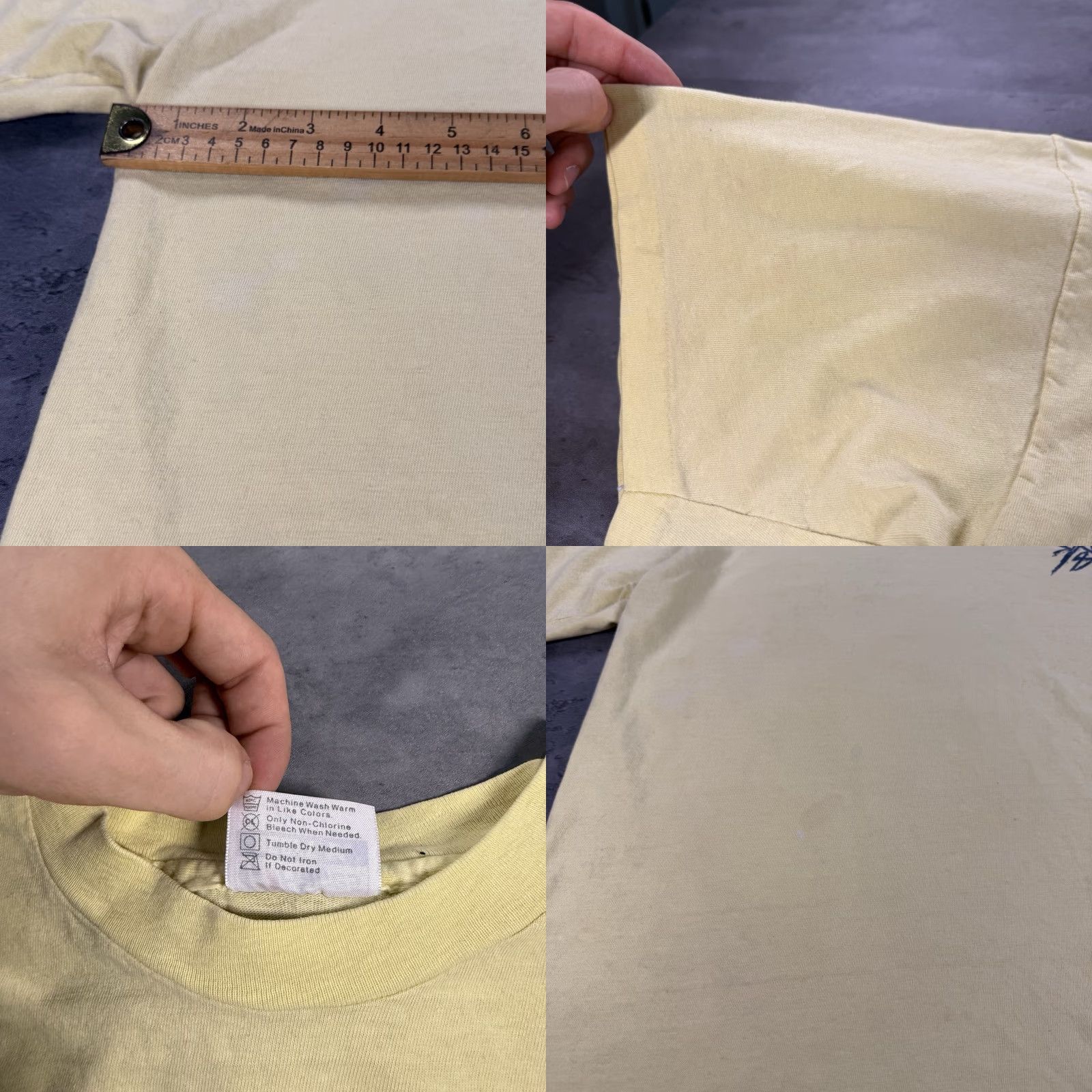 Hanes **VINTAGE 80s Hanes Men's XL Yellow Crop Fit Skate T-Shirt 87** User: **VINTAGE 80s Hanes Men's XL Yellow Crop Fit Skate T-Shirt 87** Size US M / EU 48-50 / 2 - 8 Thumbnail