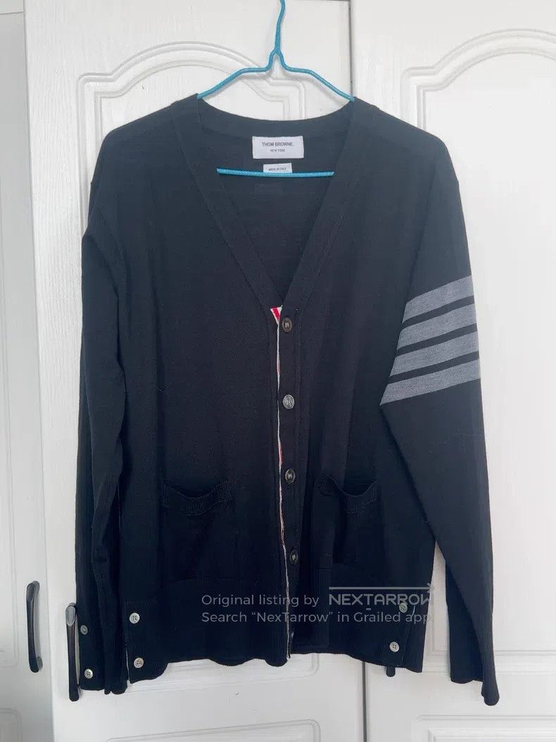 Thom Browne Thom Browne Wool Cardigan, Black Size US L / EU 52-54 / 3 - 1 Thumbnail