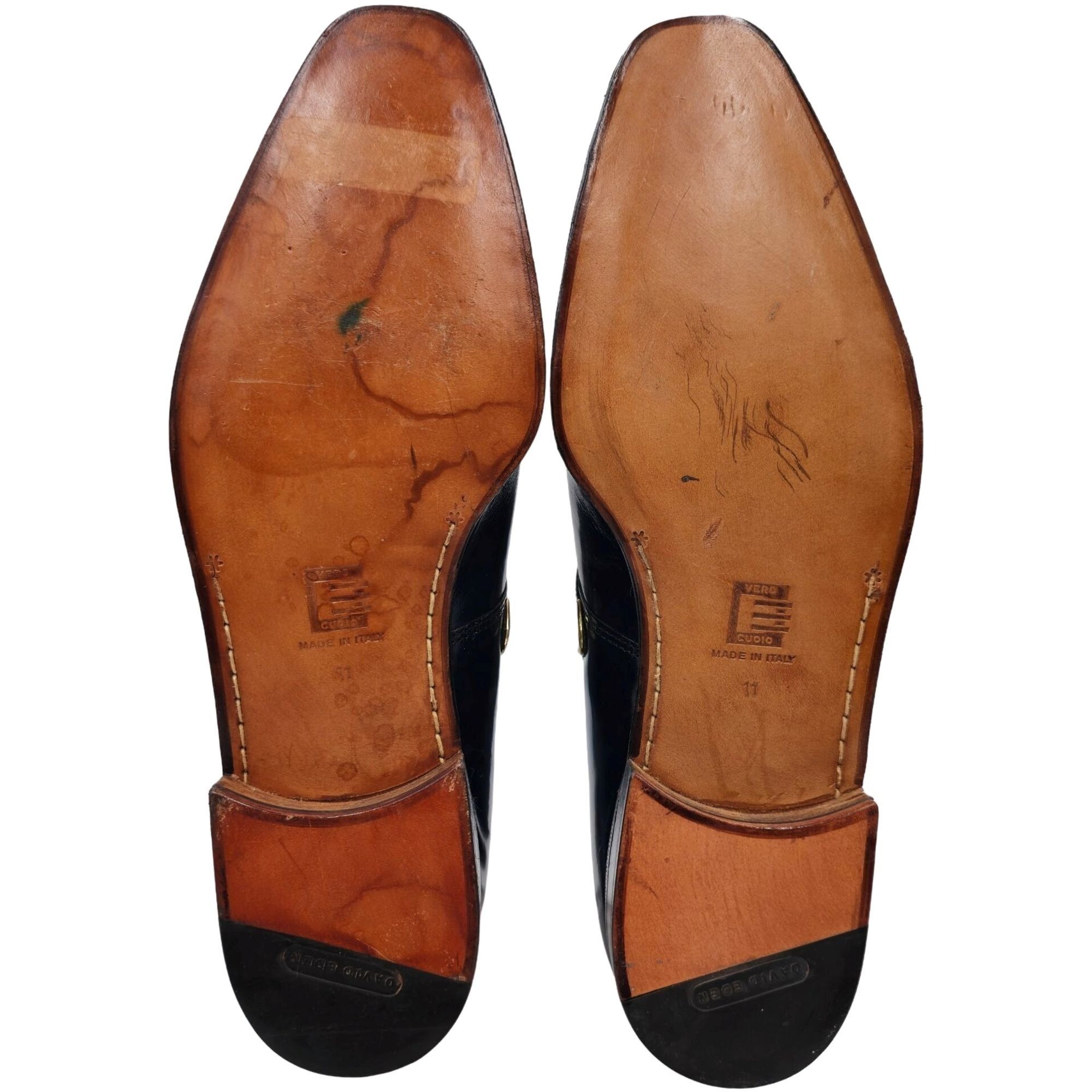 David Eden NEW Vintage David Eden Italy Blue Leather Dress Shoes Men 11 Size US 11 / EU 44 - 3 Thumbnail