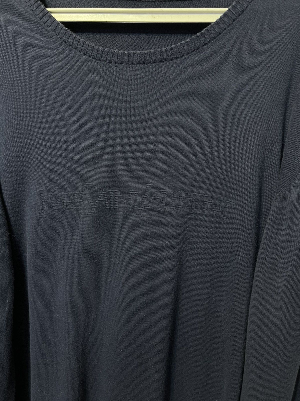 Yves Saint Laurent Yves Saint Laurent Vintage Knit Pullover YSL Big Logo Size L Size US L / EU 52-54 / 3 - 3 Thumbnail