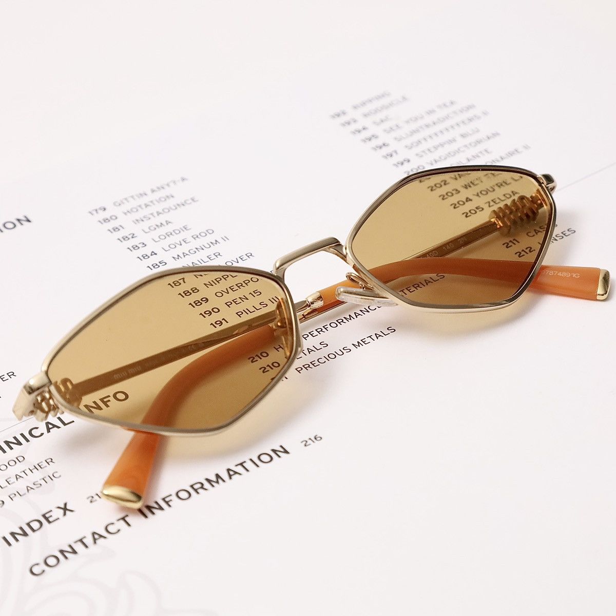 Miu Miu MIU MIU 0MU 56ZS SUNGLASSES Size ONE SIZE - 8 Thumbnail