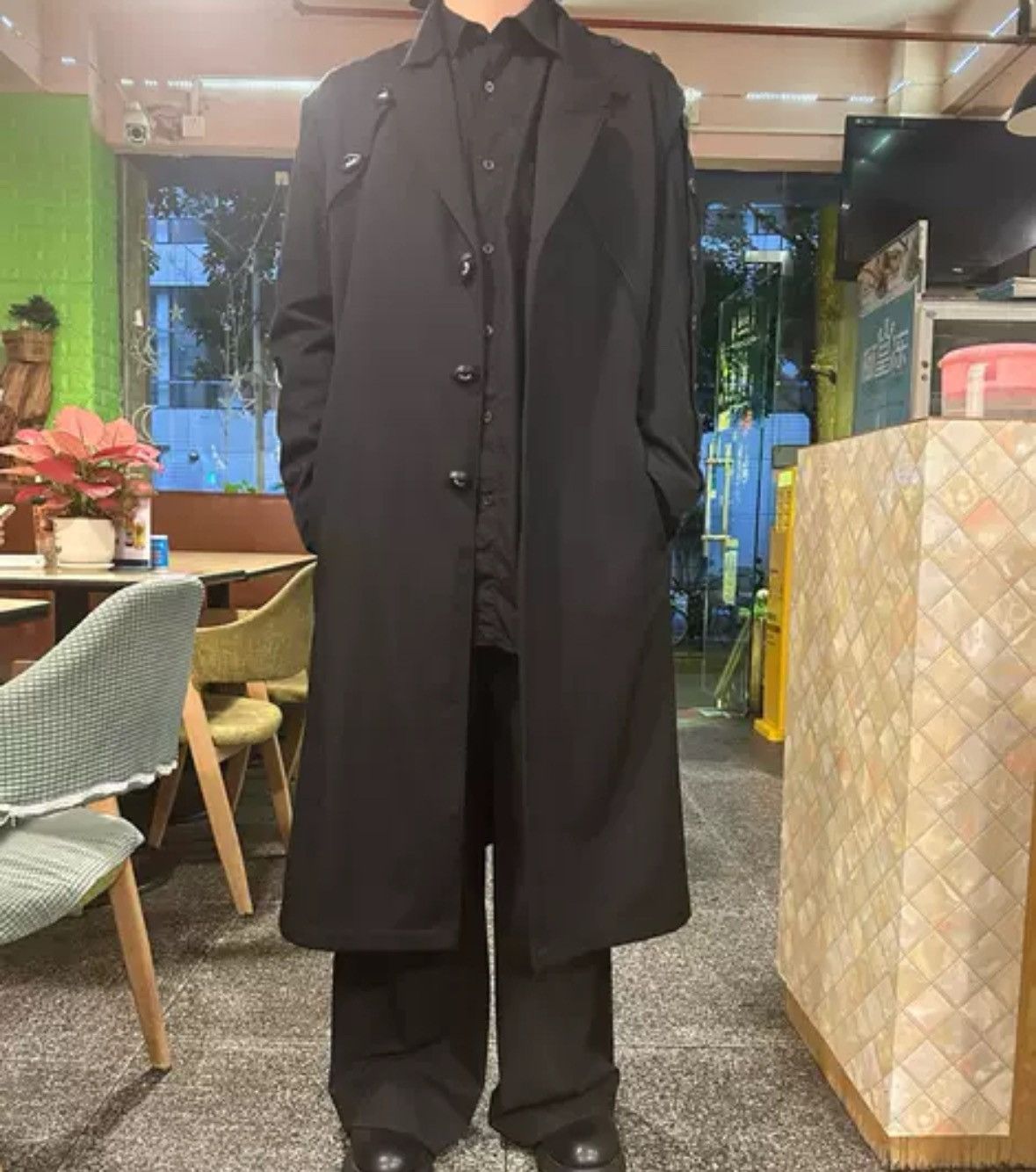 Yohji Yamamoto 21ss eyeball coat eyeball deconstruction coat
