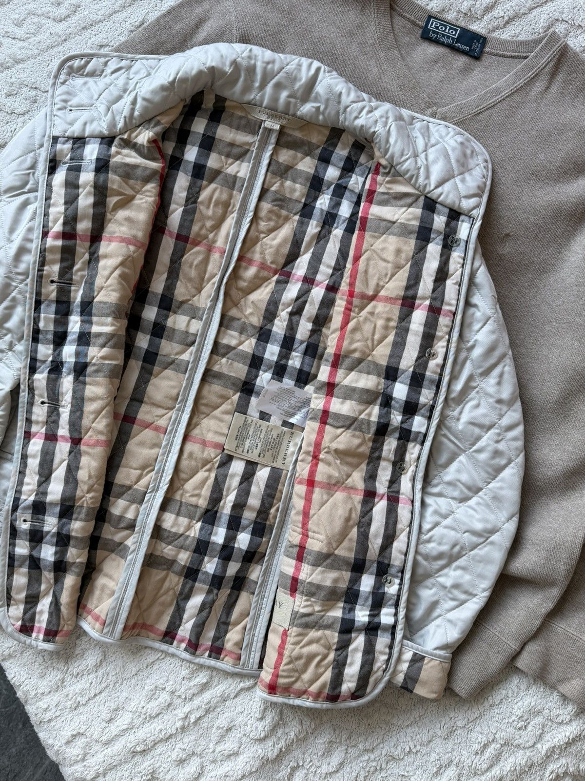 Burberry Vintage jacket quilted burberry brit gray medium Size M / US 6-8 / IT 42-44 - 13 Thumbnail