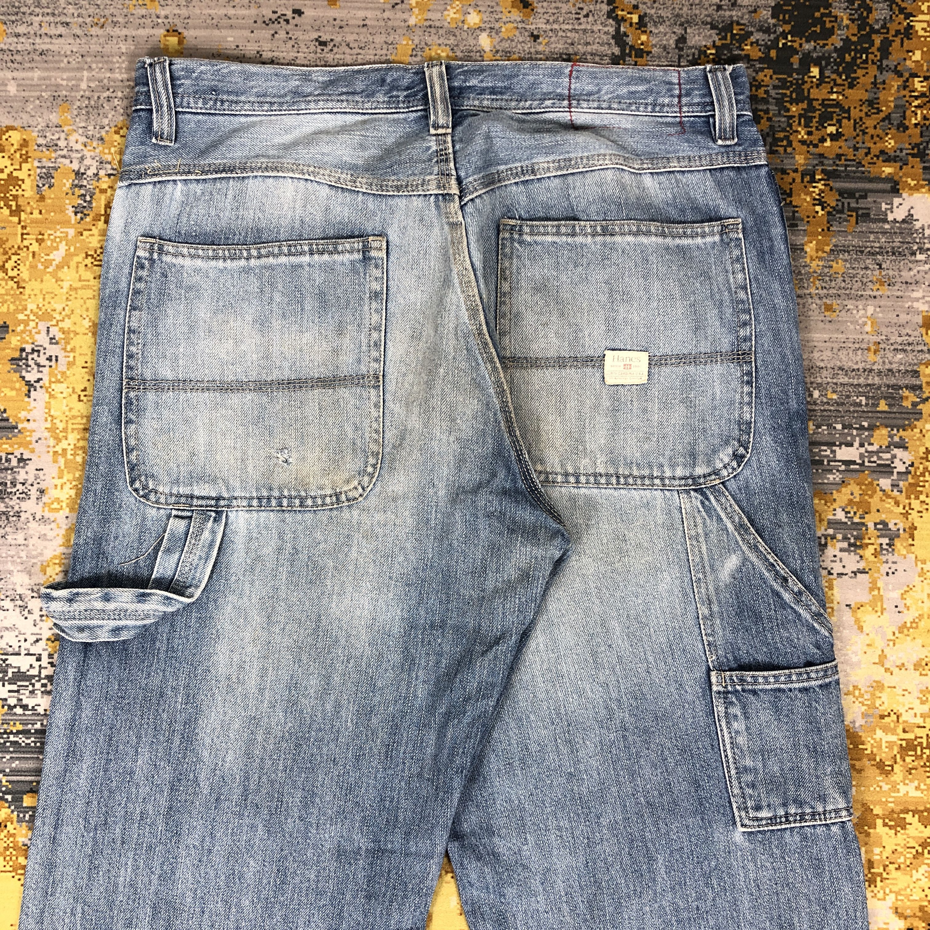 Hanes × Vintage Vintage Hanes Carpenter Jeans 33 x 29.5 L1291 Size US 33 - 5 Thumbnail